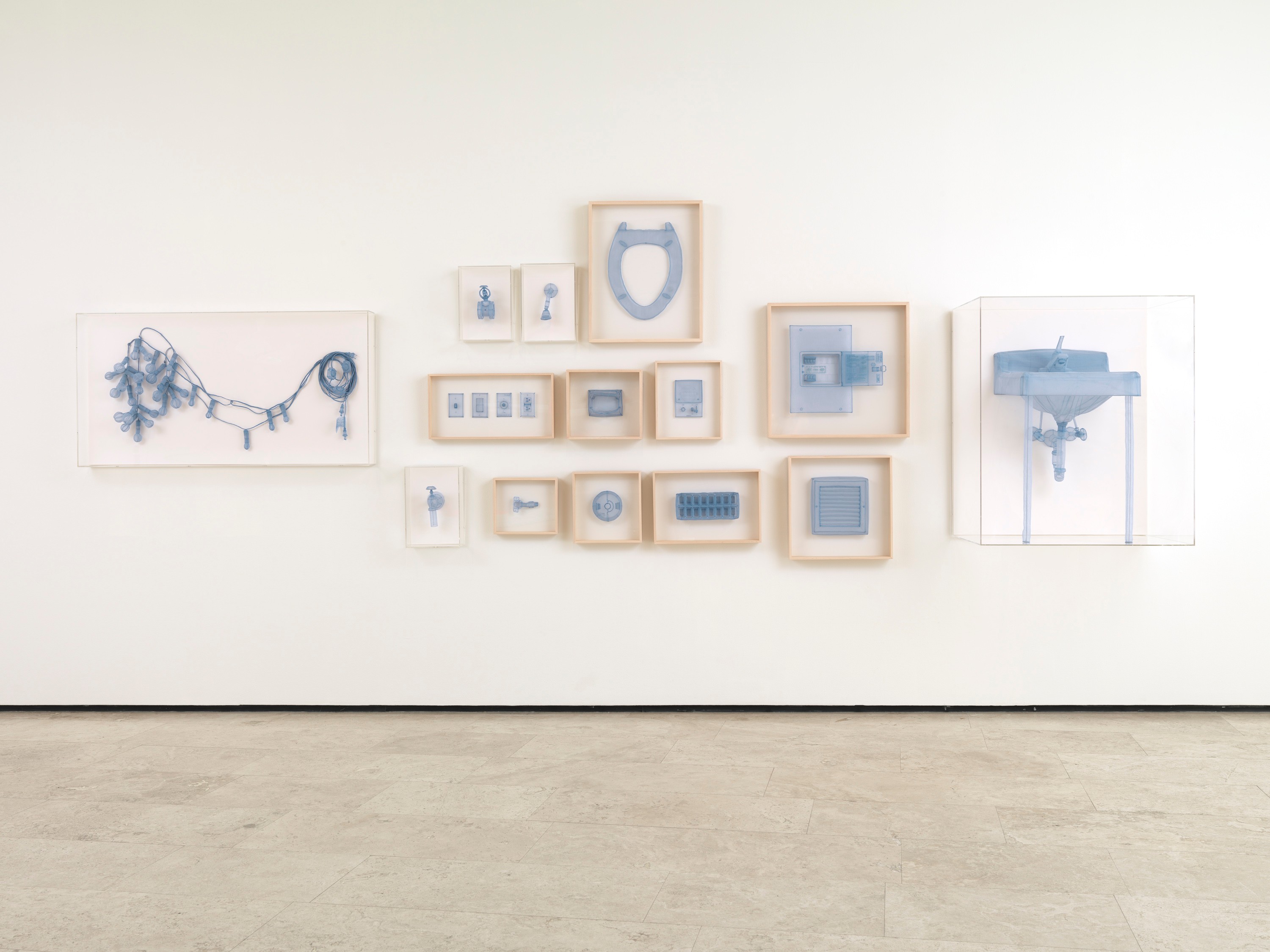 Installation view of Home Within Home at Lehmann Maupin New York