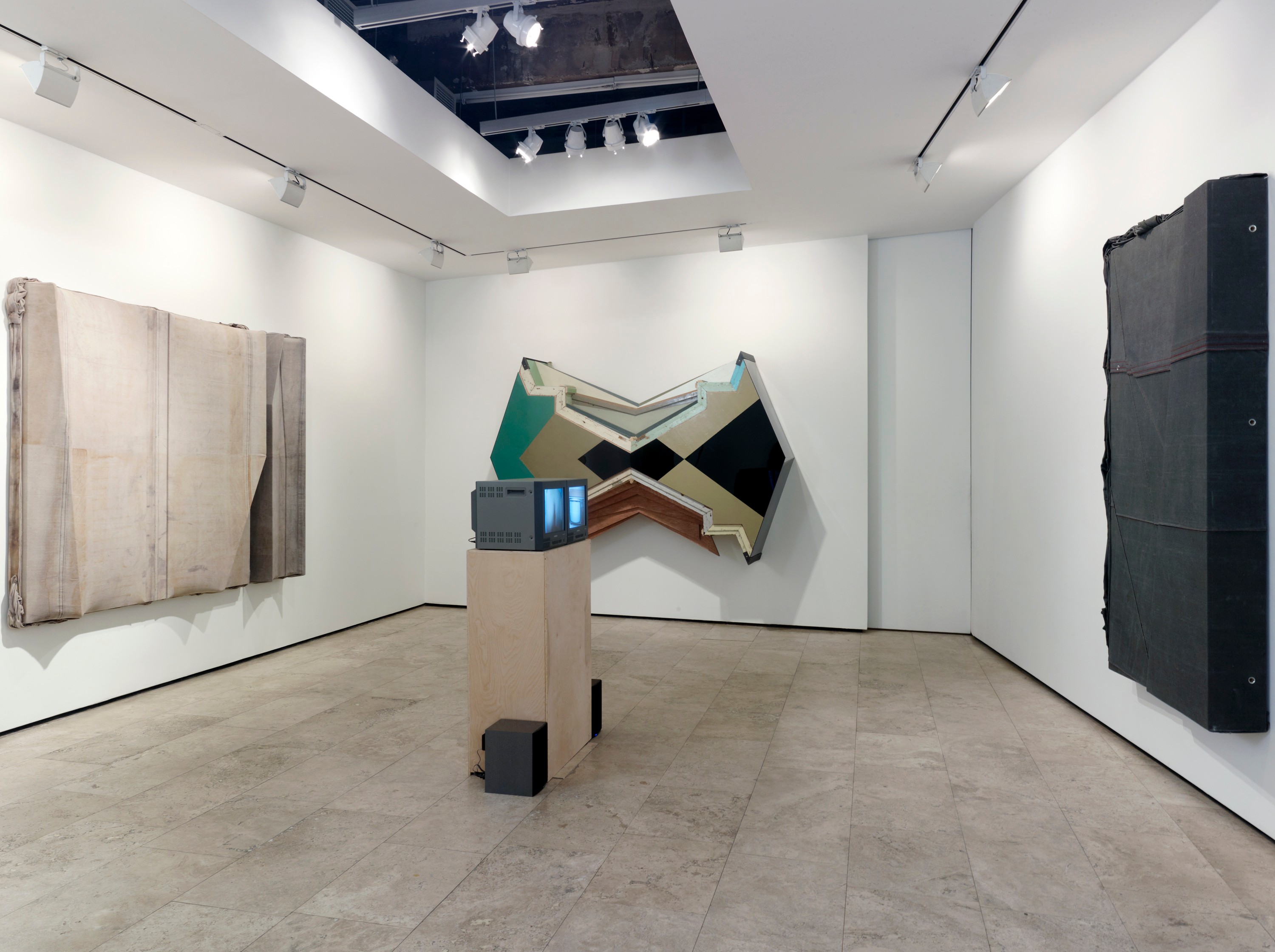 Installation view of Liu Wei at Lehmann Maupin New York
