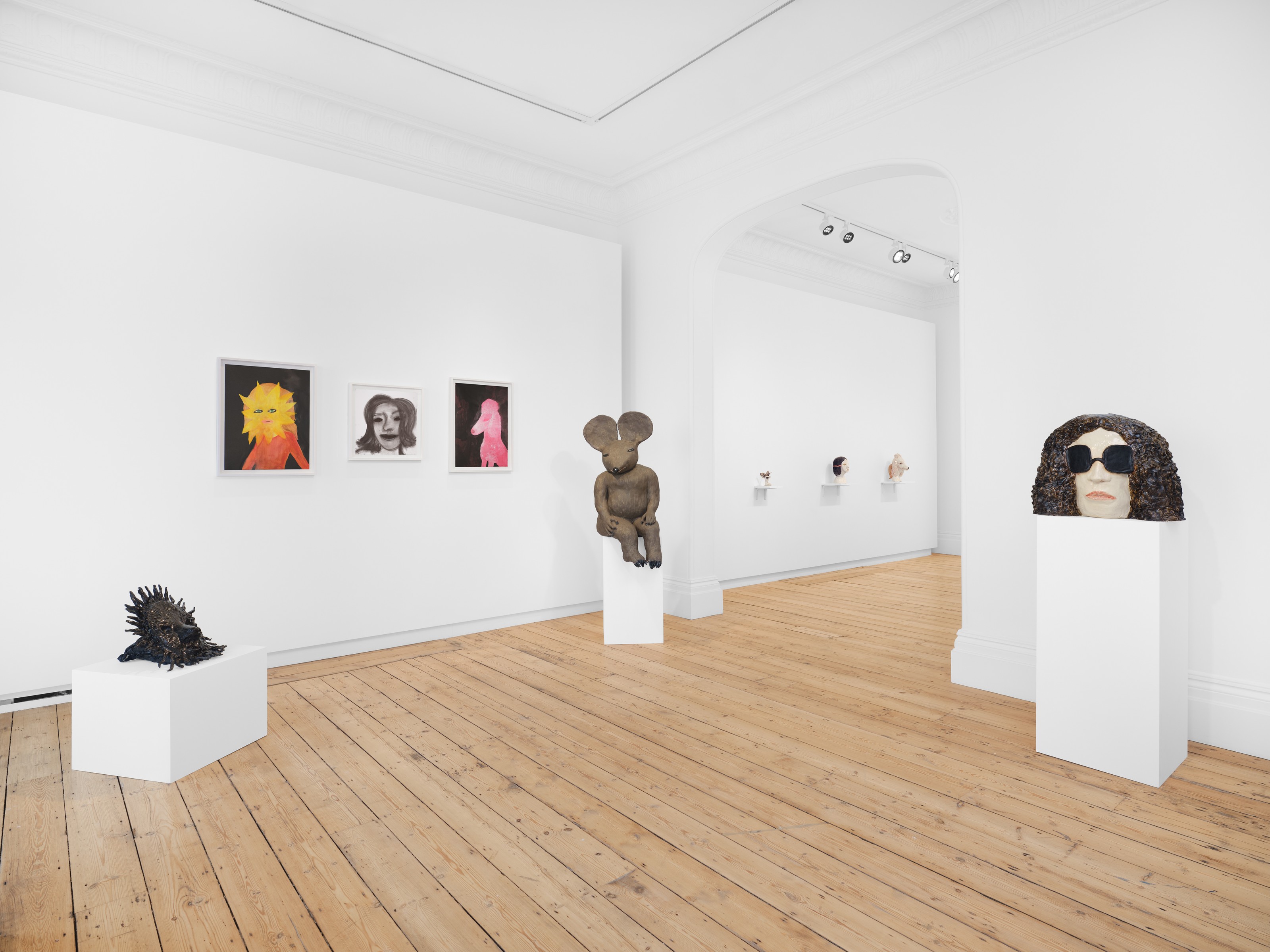 Installation view of Klara Kristalova at Lehmann Maupin London
