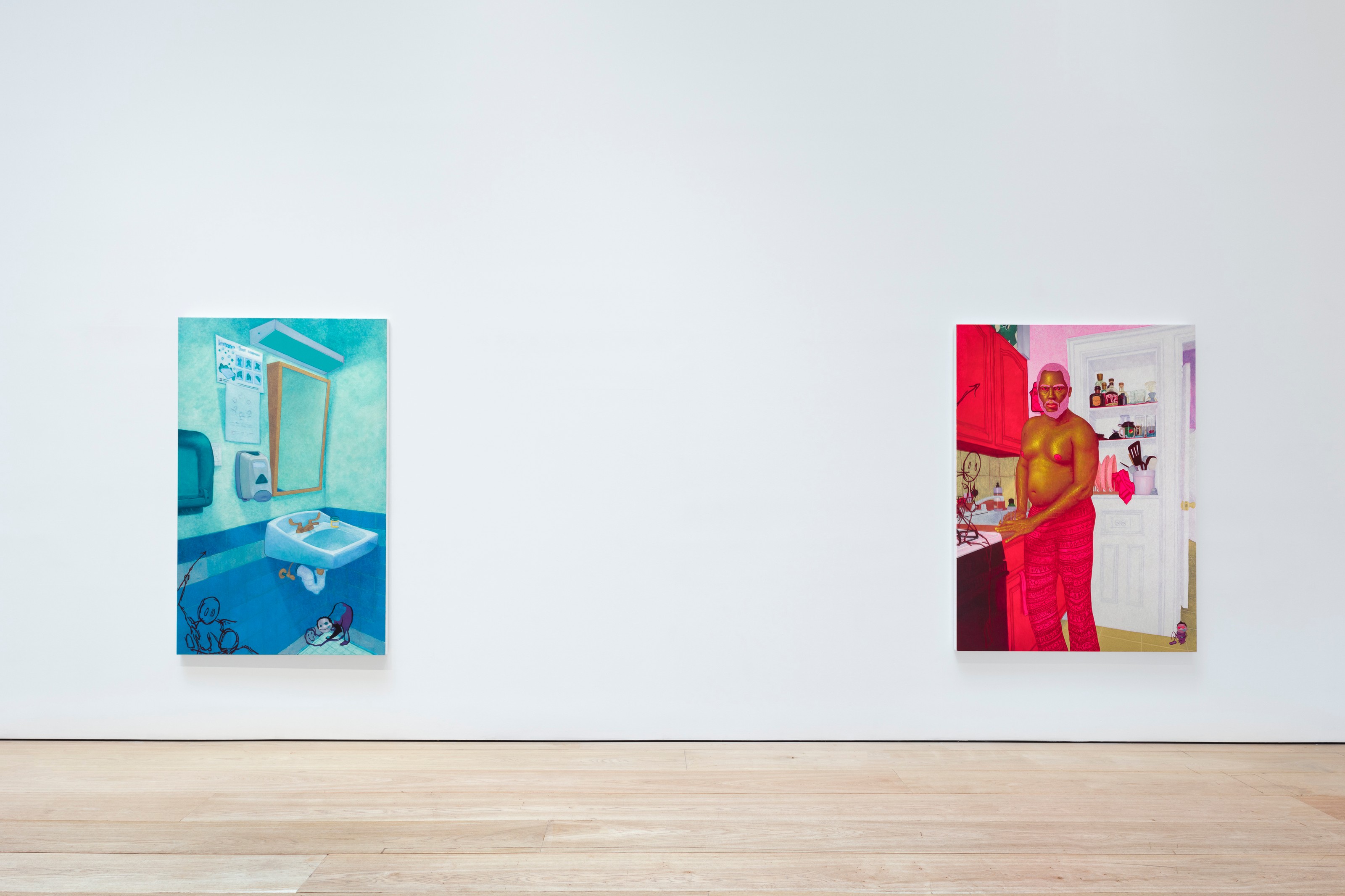 Installation view of Arcmanoro Niles at Lehmann Maupin New York