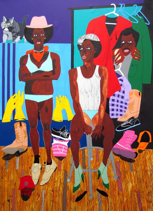 Painting by Nina Chanel Abney