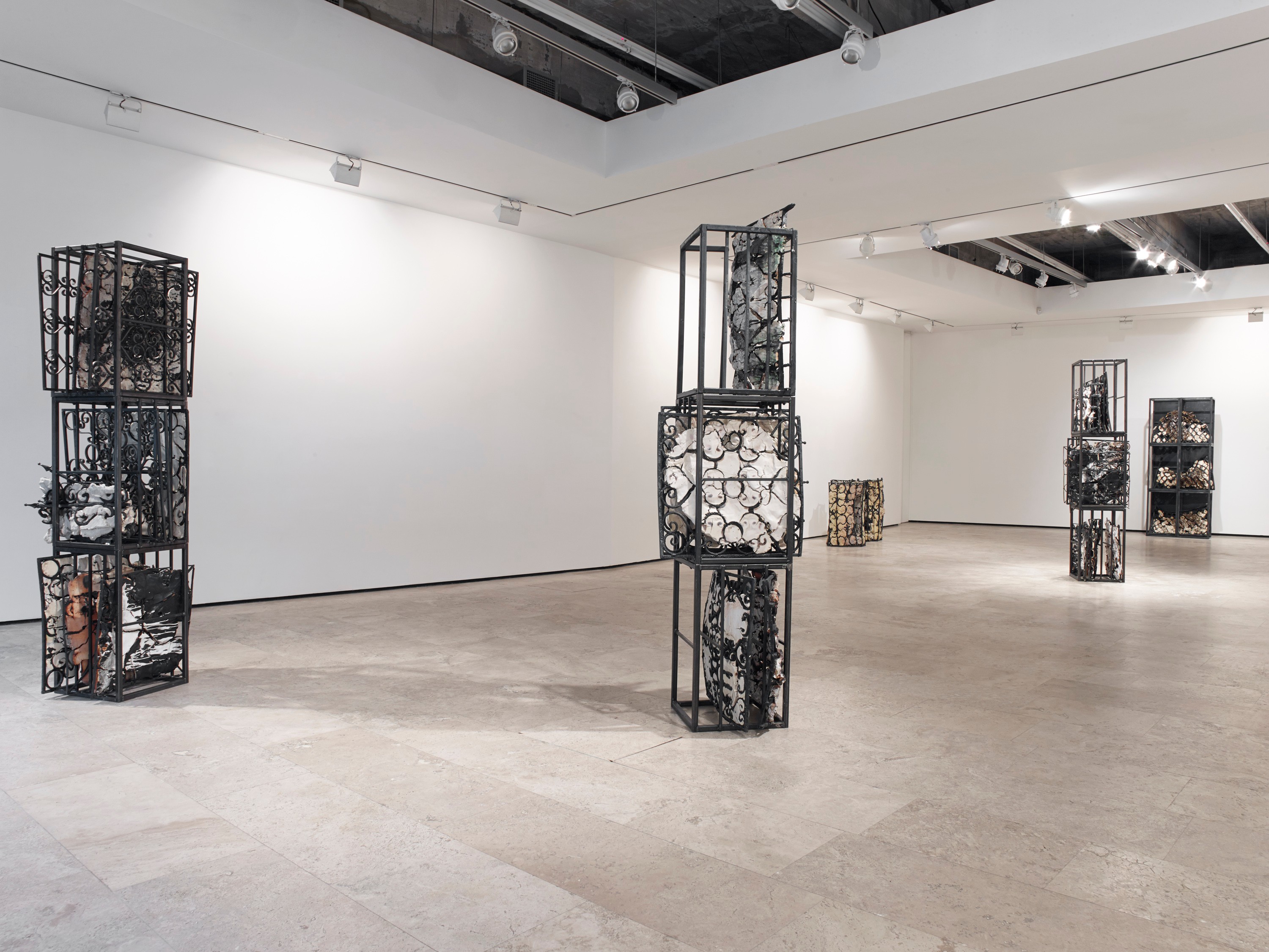 Installation view of Gates of Horn and Ivory at Lehmann Maupin New York