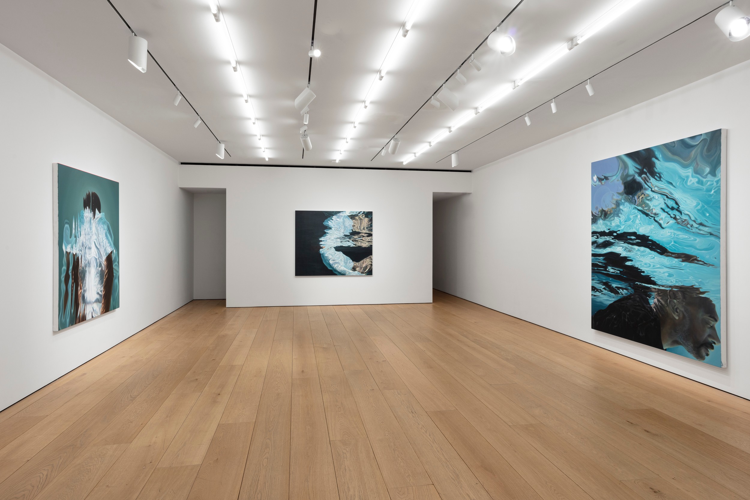 Installation view of Calida Rawles at Lehmann Maupin New York