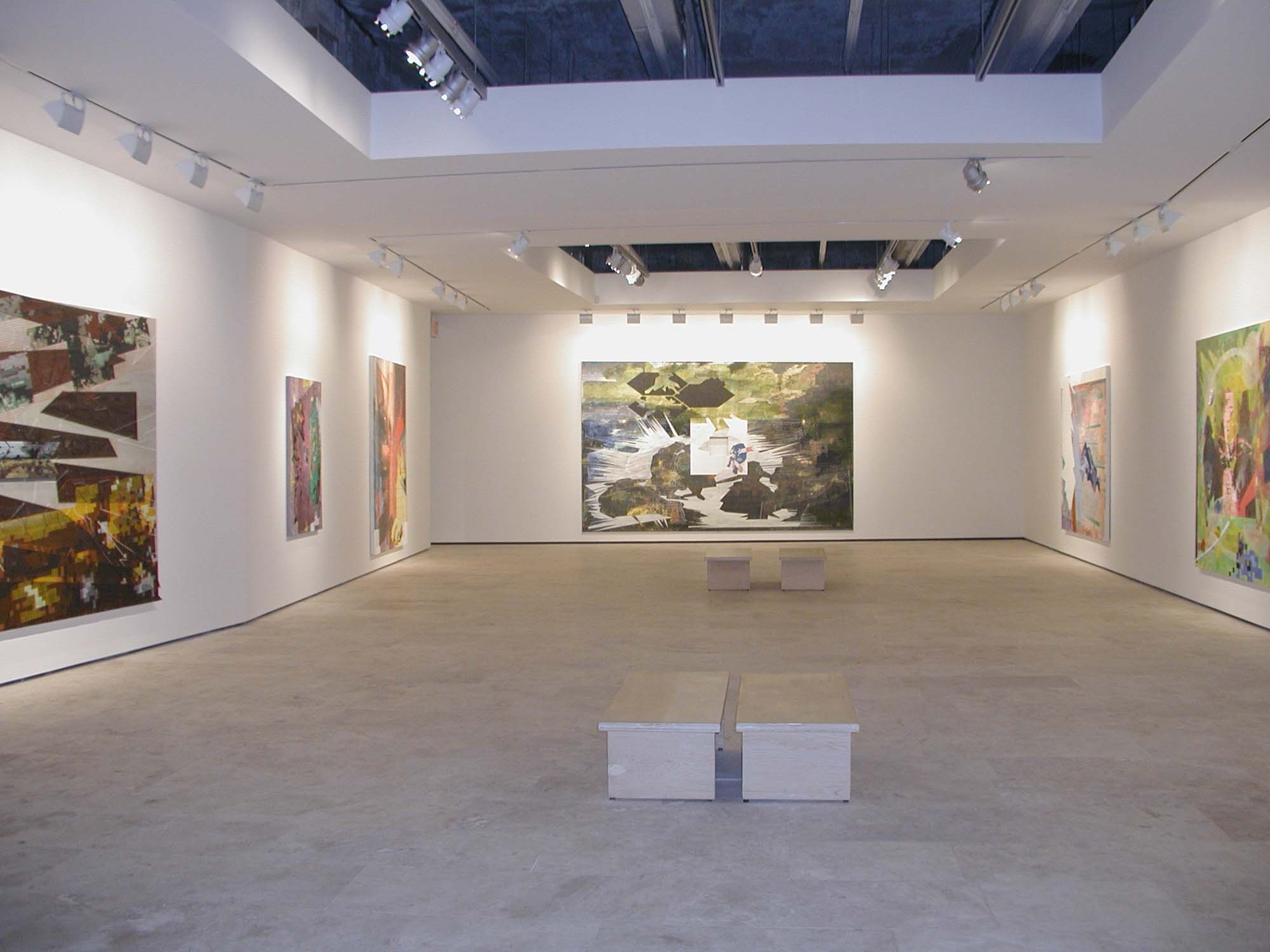 Installation view of Pedro Barbeito at Lehmann Maupin New York