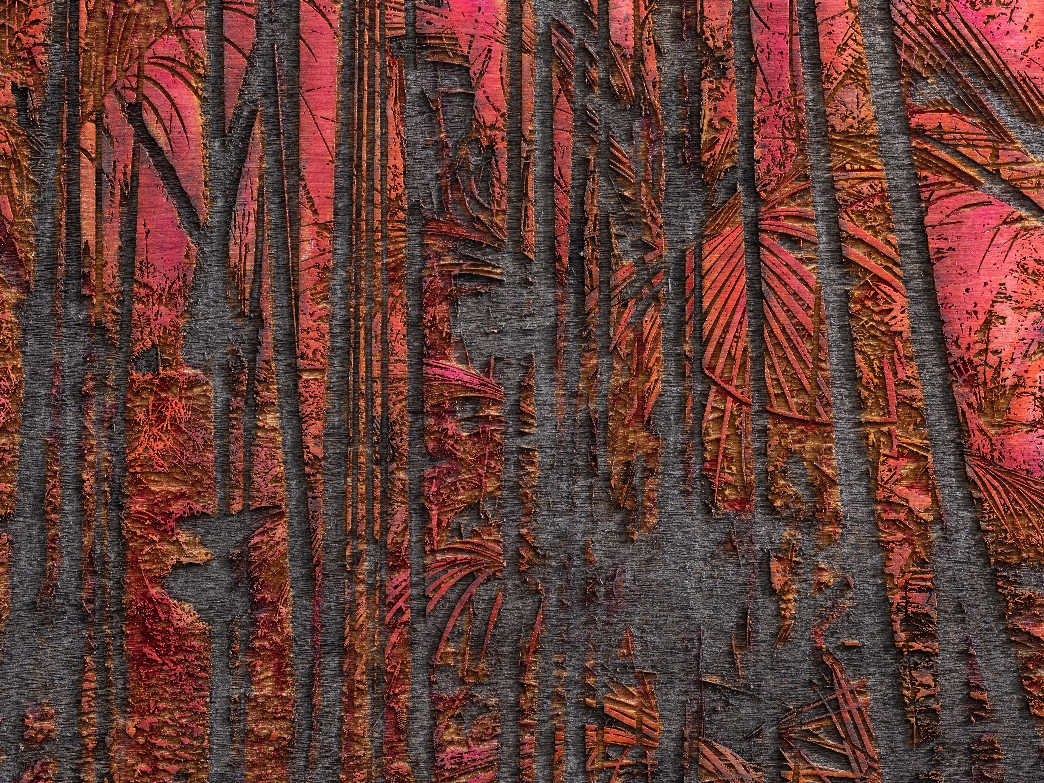 Detail of painting by Teresita Fernández