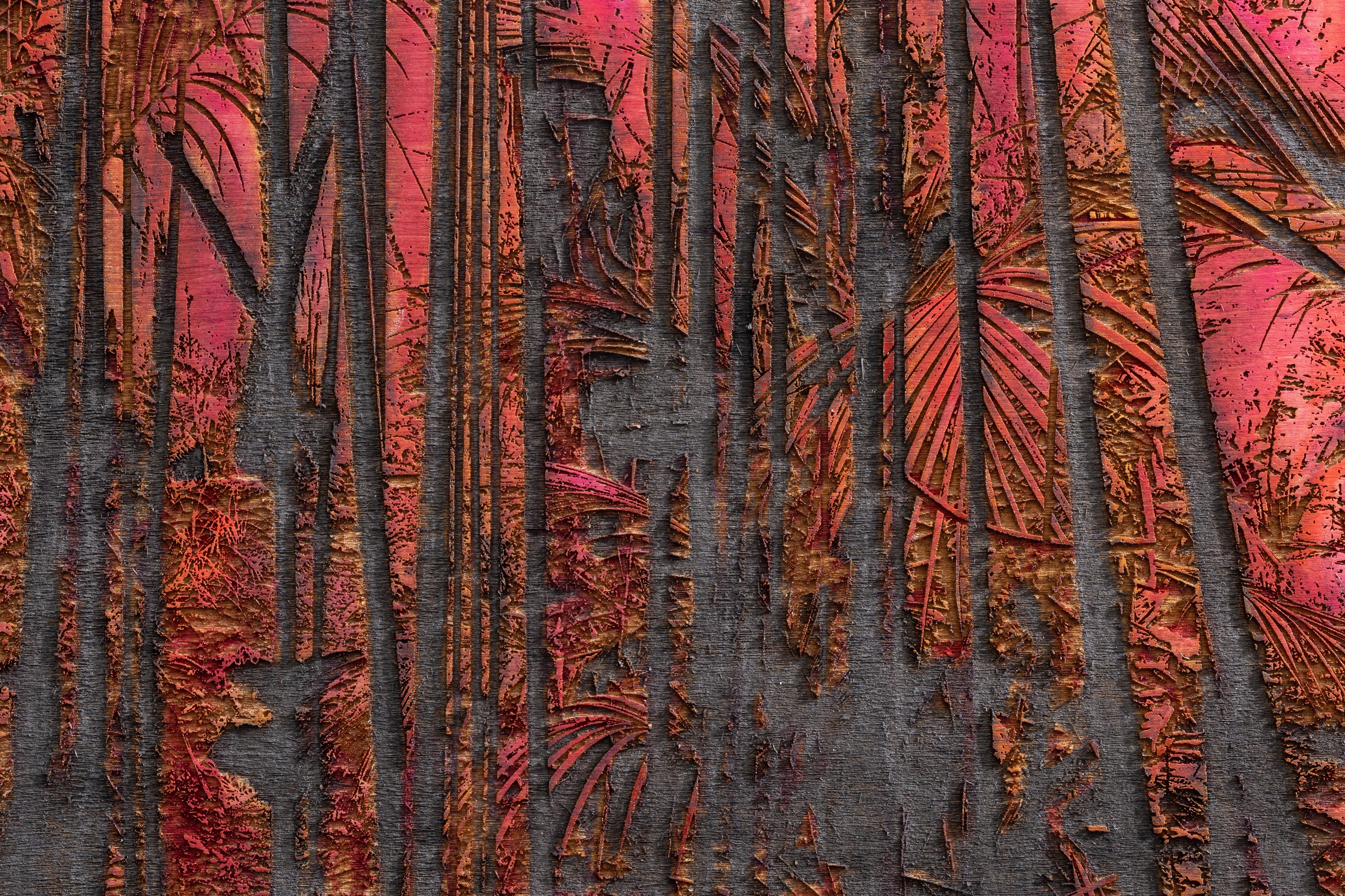 Detail of painting by Teresita Fernández