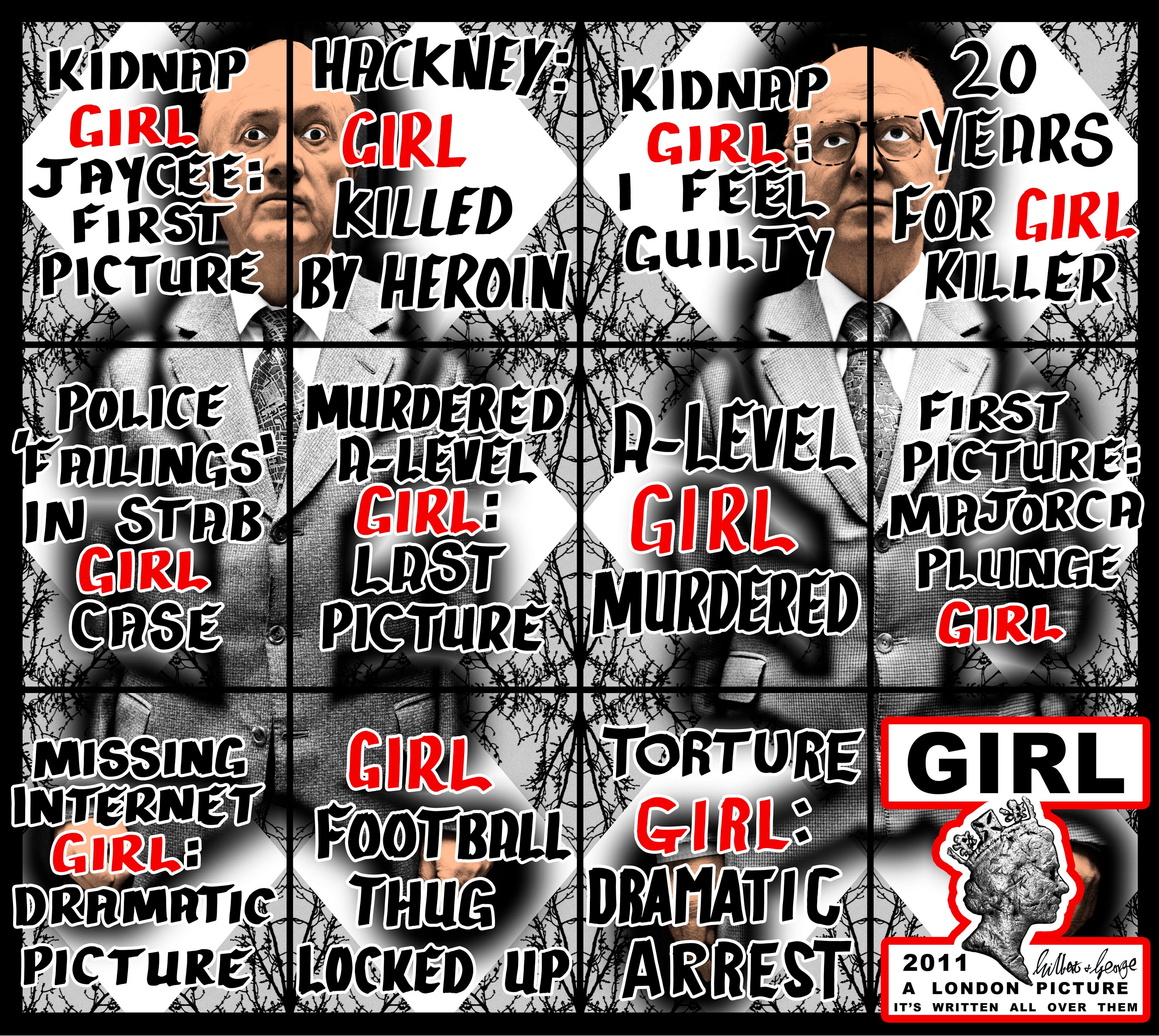Wall work by Gilbert & George
