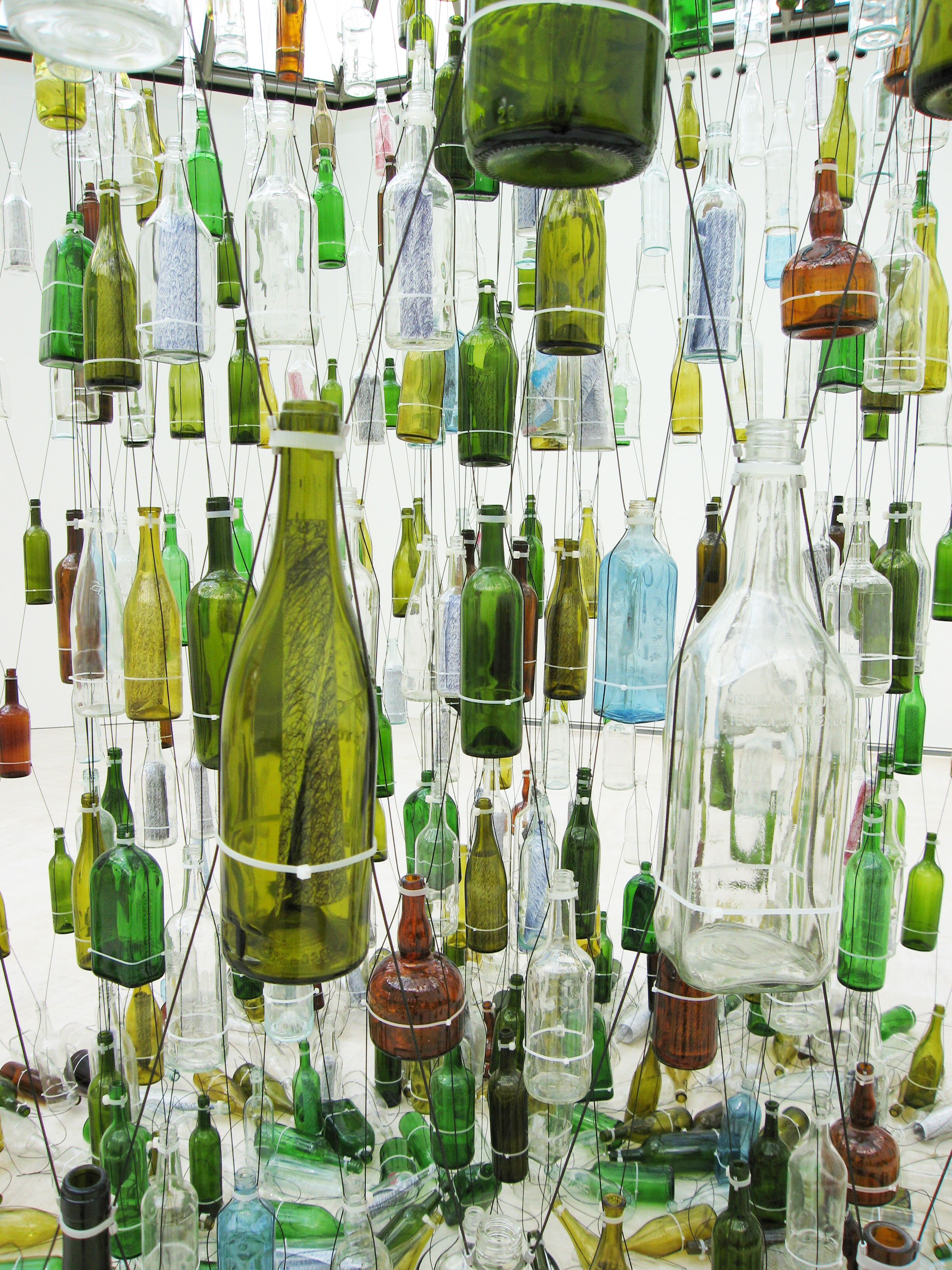 Installation view of Geography: Bottle Messenger at Mudam Luxembourg