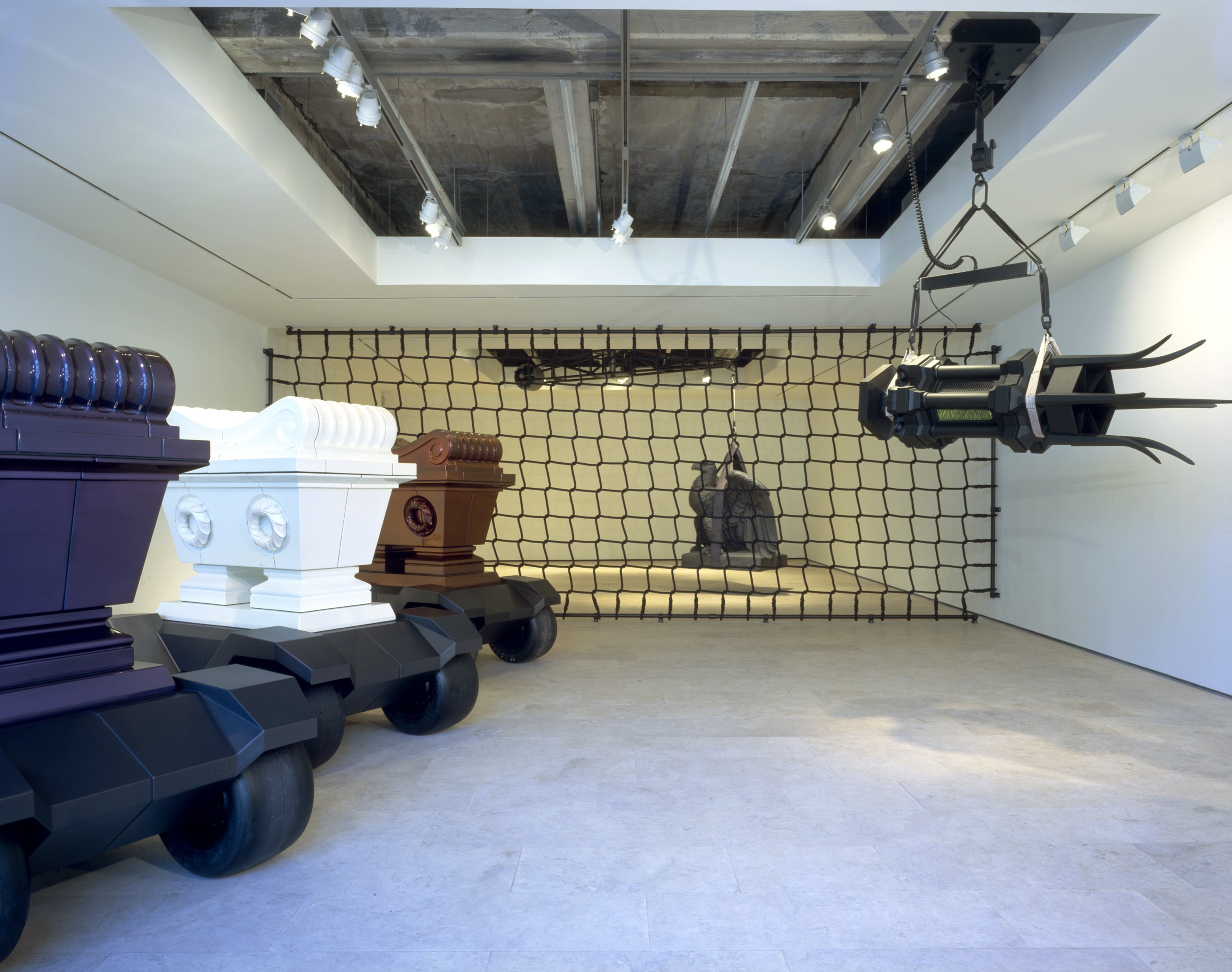 Installation view of Goliath Concussed at Lehmann Maupin New York
