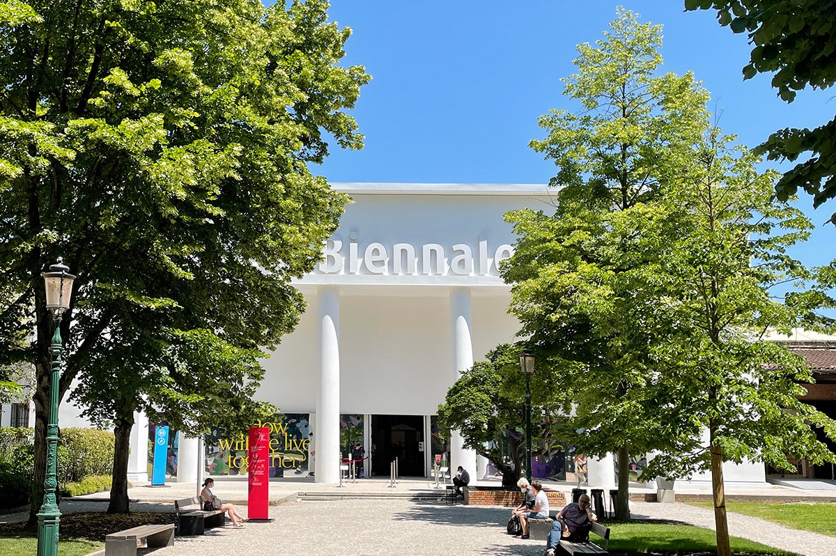 Facade of La Biennale in Venice