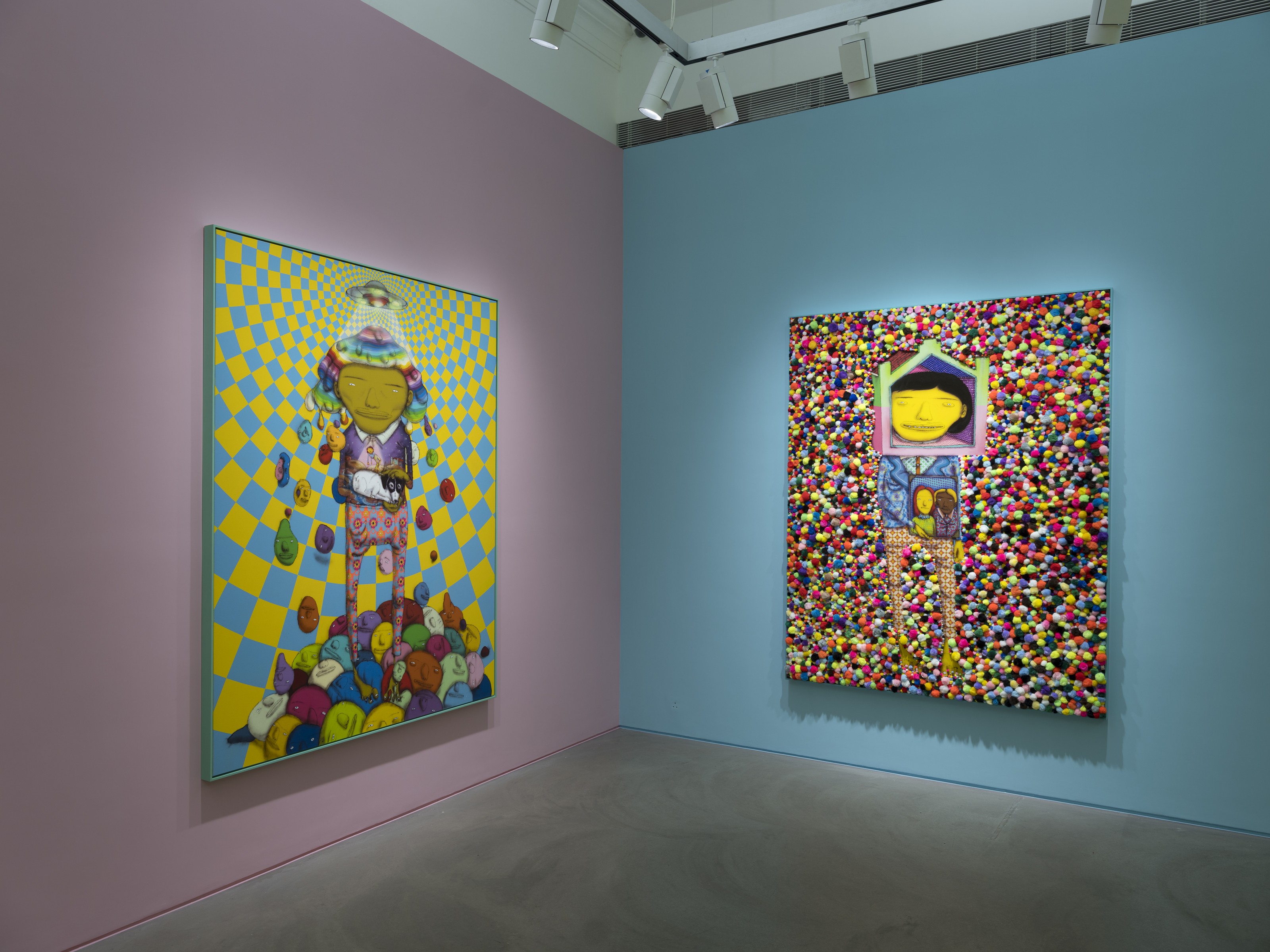 Installation view of OSGEMEOS at Lehmann Maupin Hong Kong