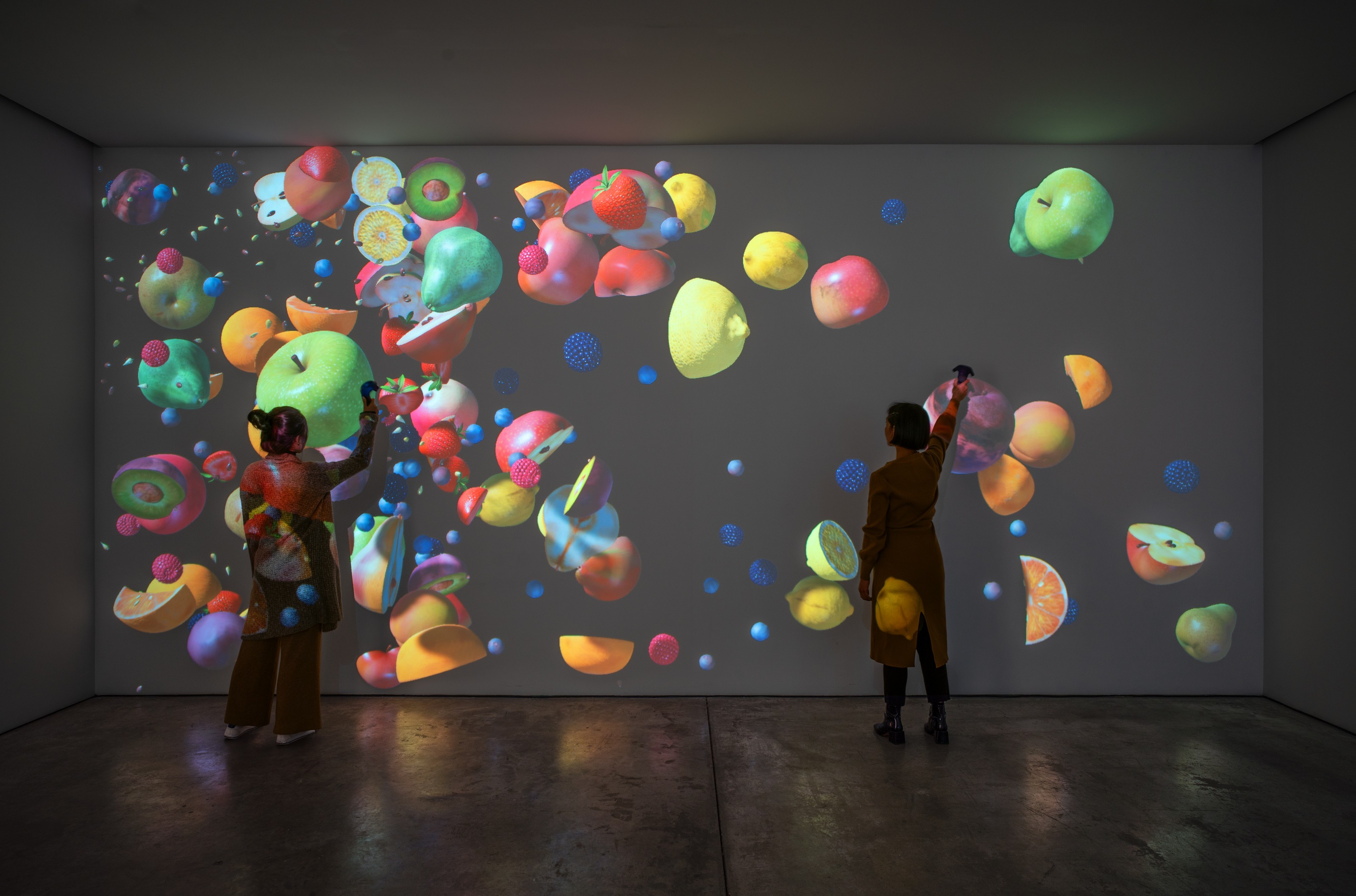 Installation view of Jennifer Steinkamp at Lehmann Maupin New York