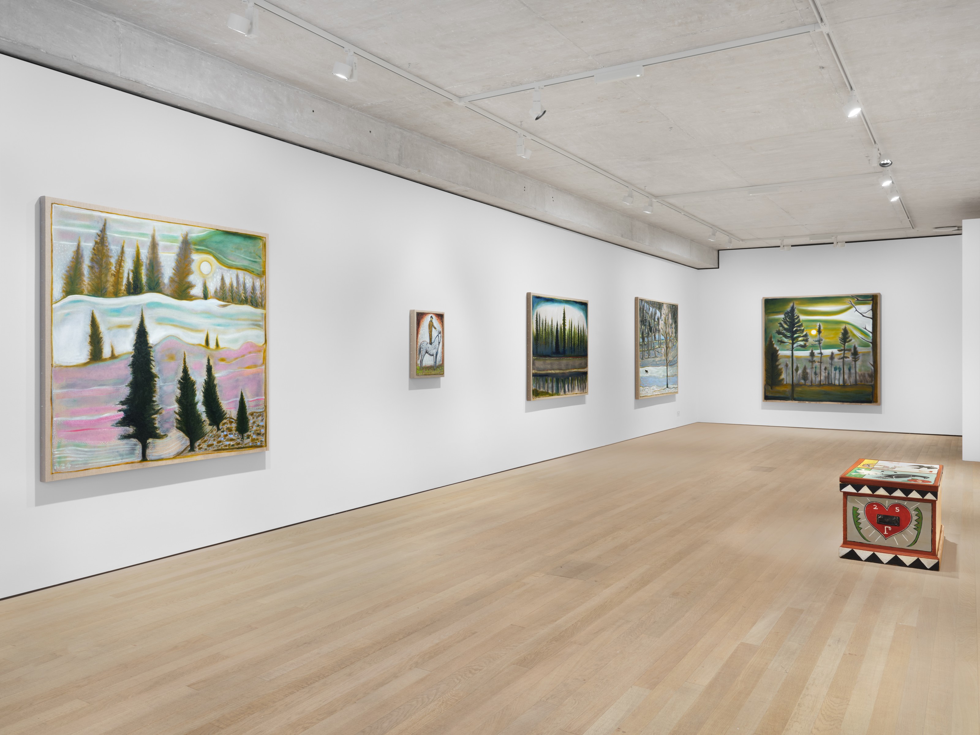 Installation view of Billy Childish at Lehmann Maupin London