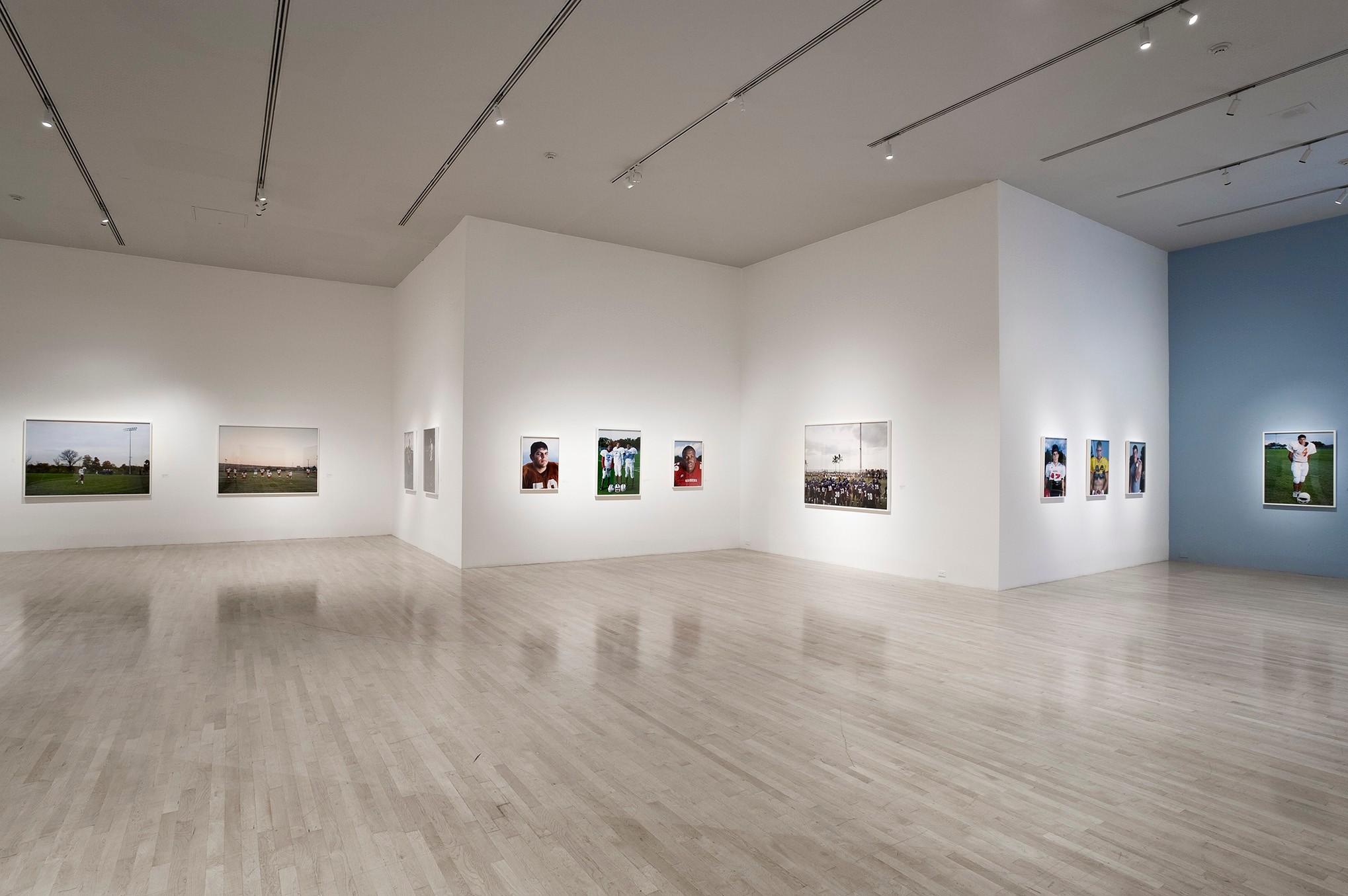 Installation view of Figure and Landscape at LACMA