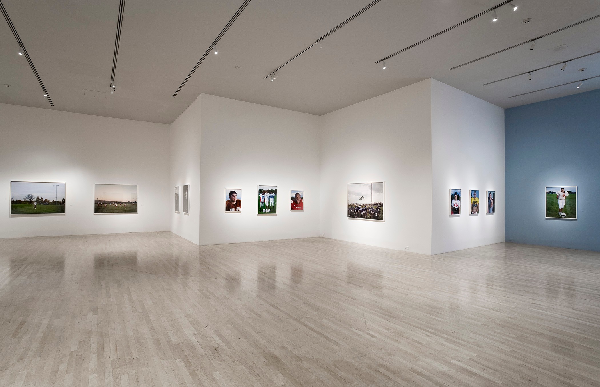 Installation view of Figure and Landscape at LACMA