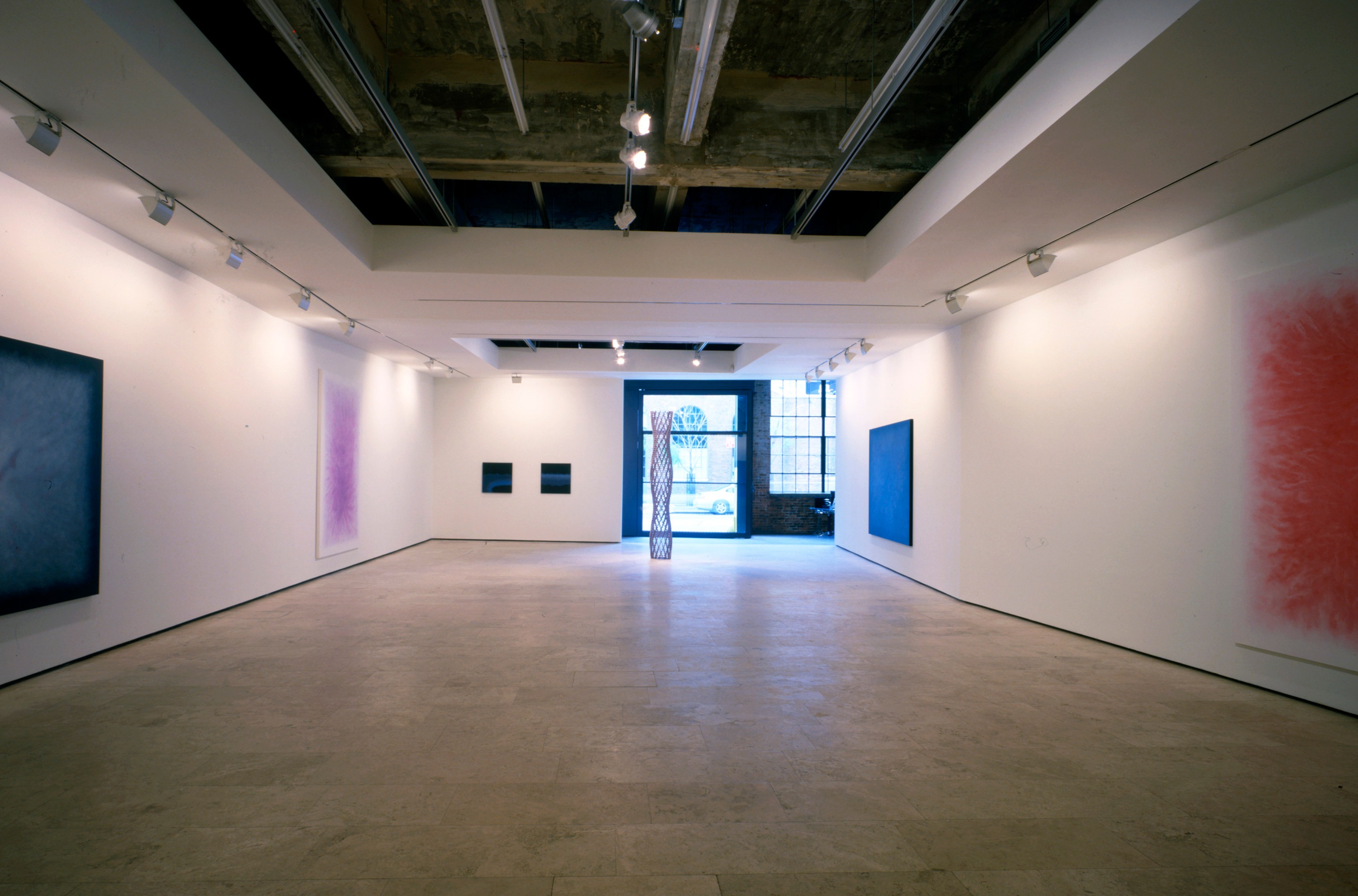 Installation view of Light darkness at Lehmann Maupin New York