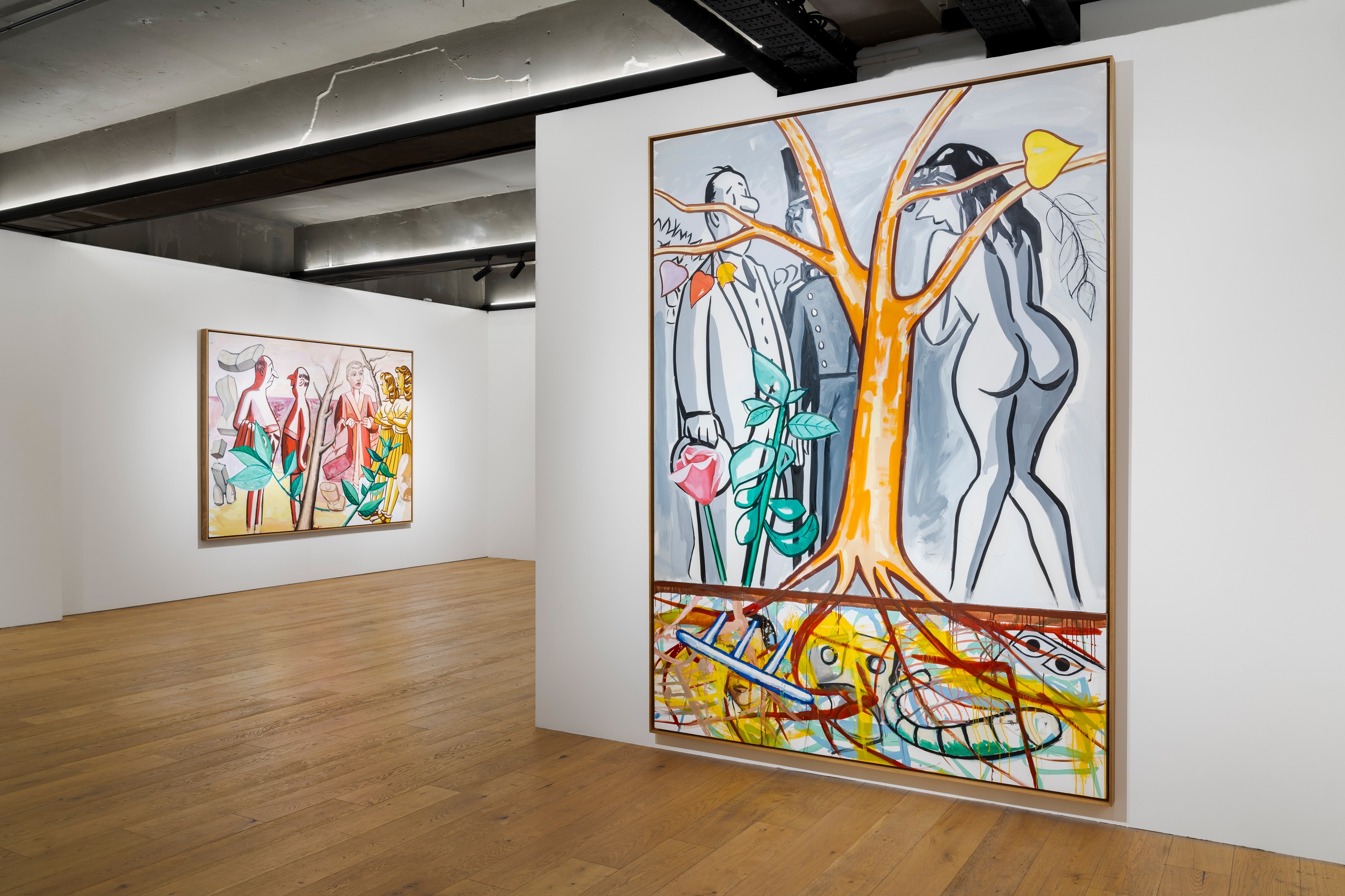 Installation view of David Salle at Storage by Hyundai Card