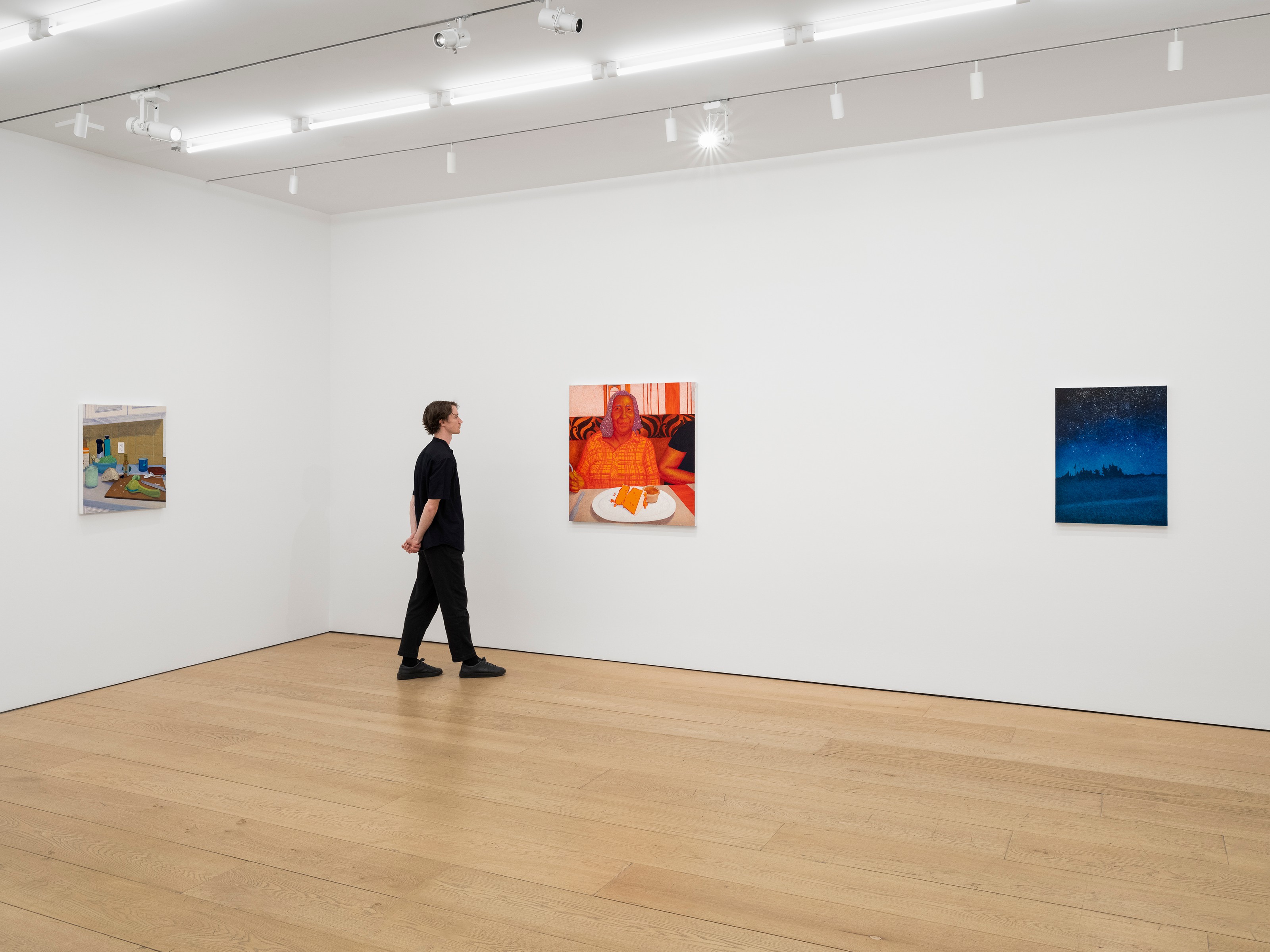 Installation view of Arcmanoro Niles at Lehmann Maupin New York