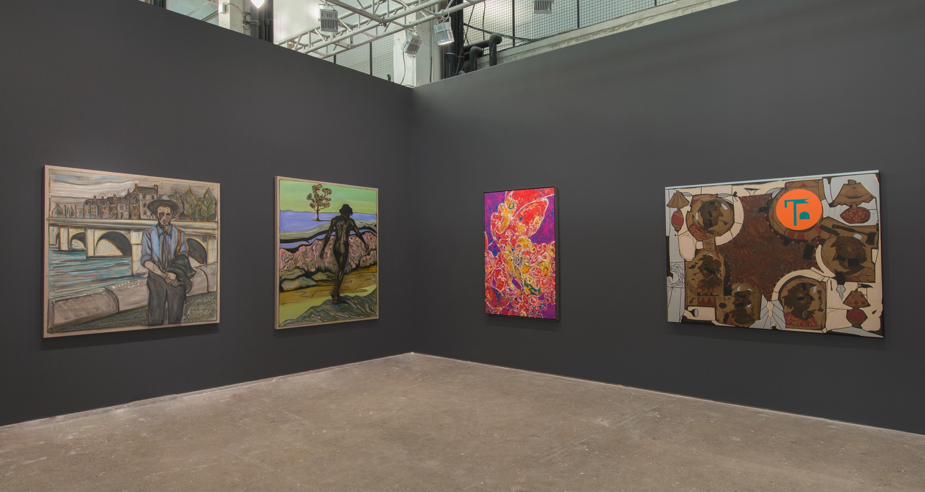 Installation view of Lehmann Maupin, Booth A122 at West Bund Art & Design Fair