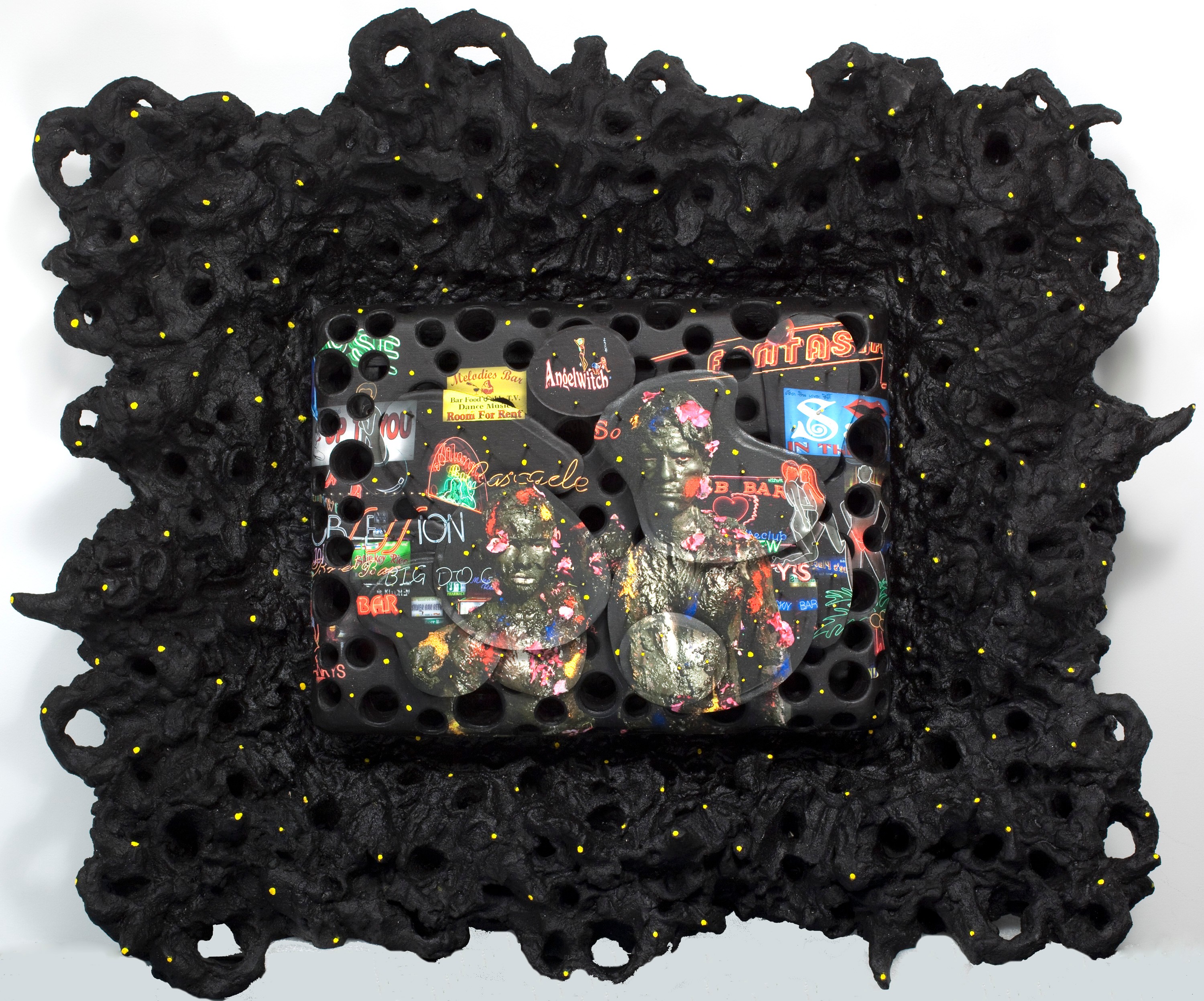 Wall work by Ashley Bickerton
