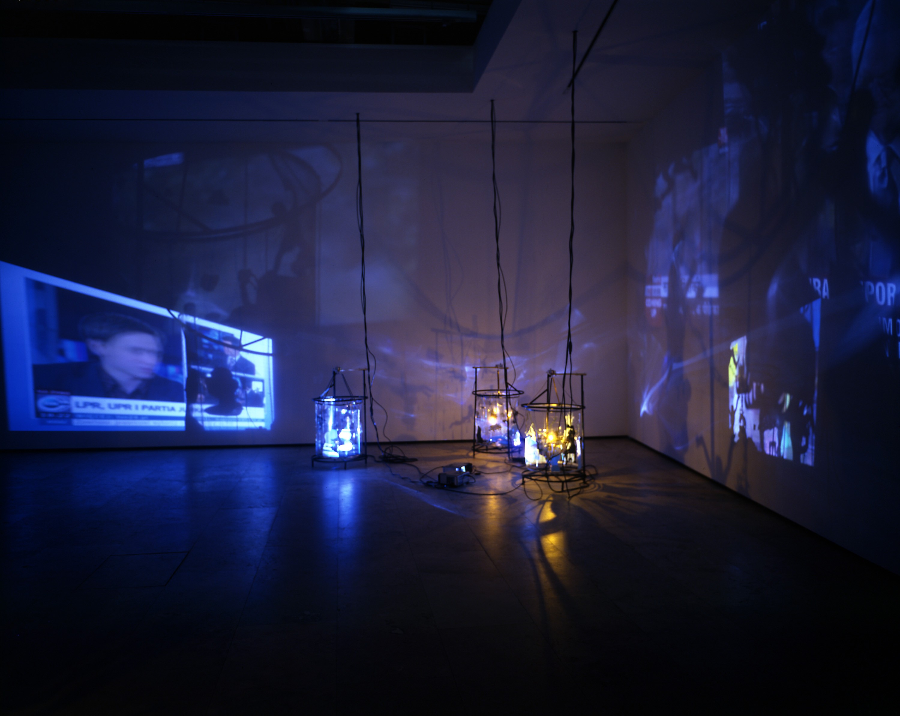 Installation view of The Ground, the root, and the air at Lehmann Maupin New York