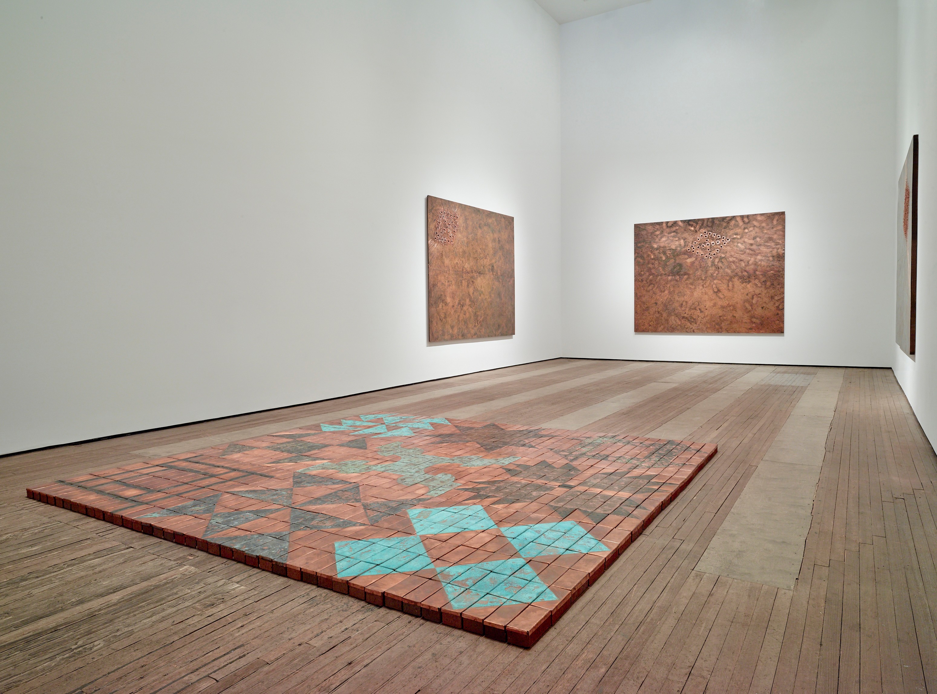 Installation view of Breathing Directions at Lehmann Maupin New York