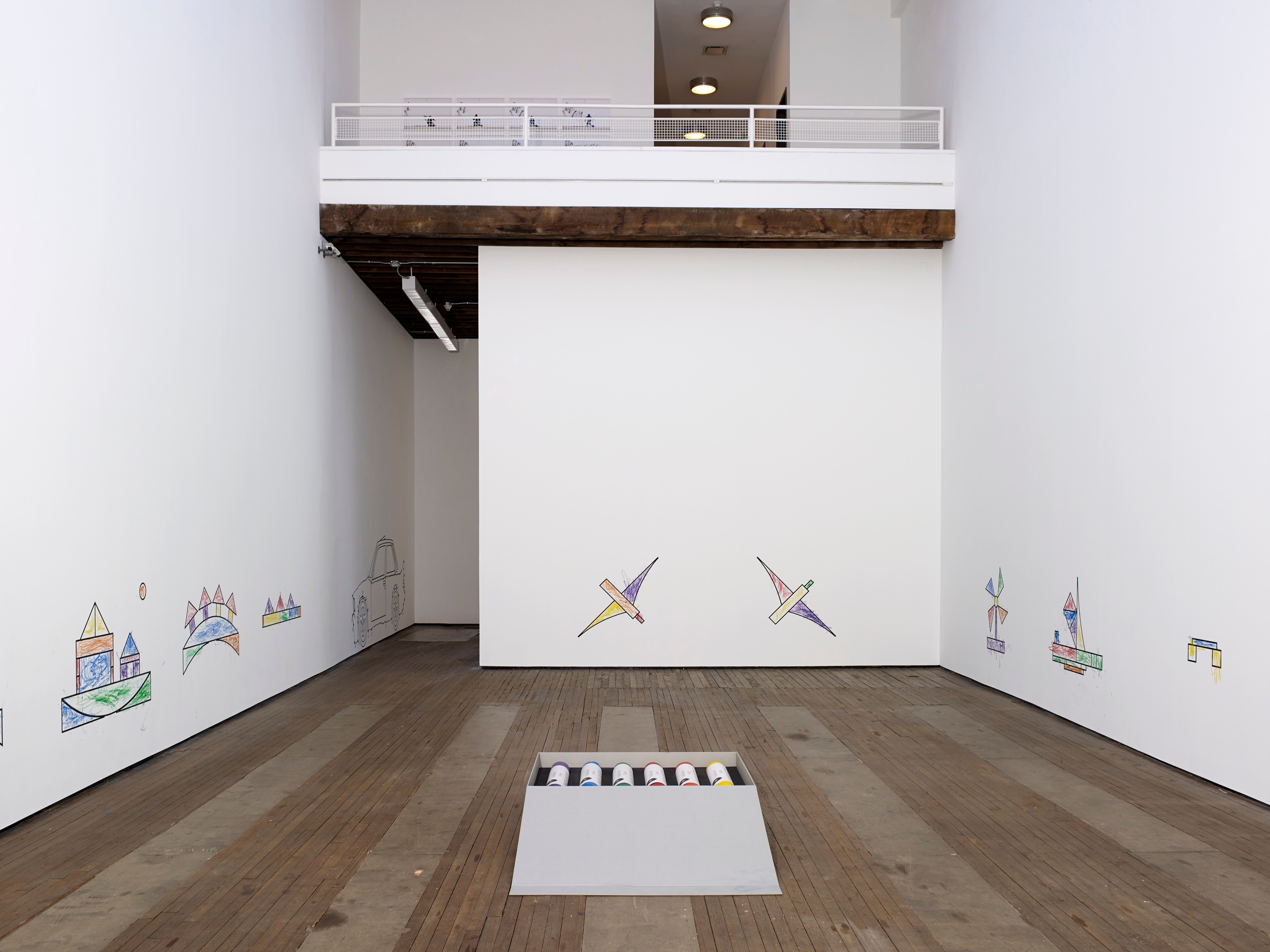 Installation view of Paries Pictus at Lehmann Maupin New York
