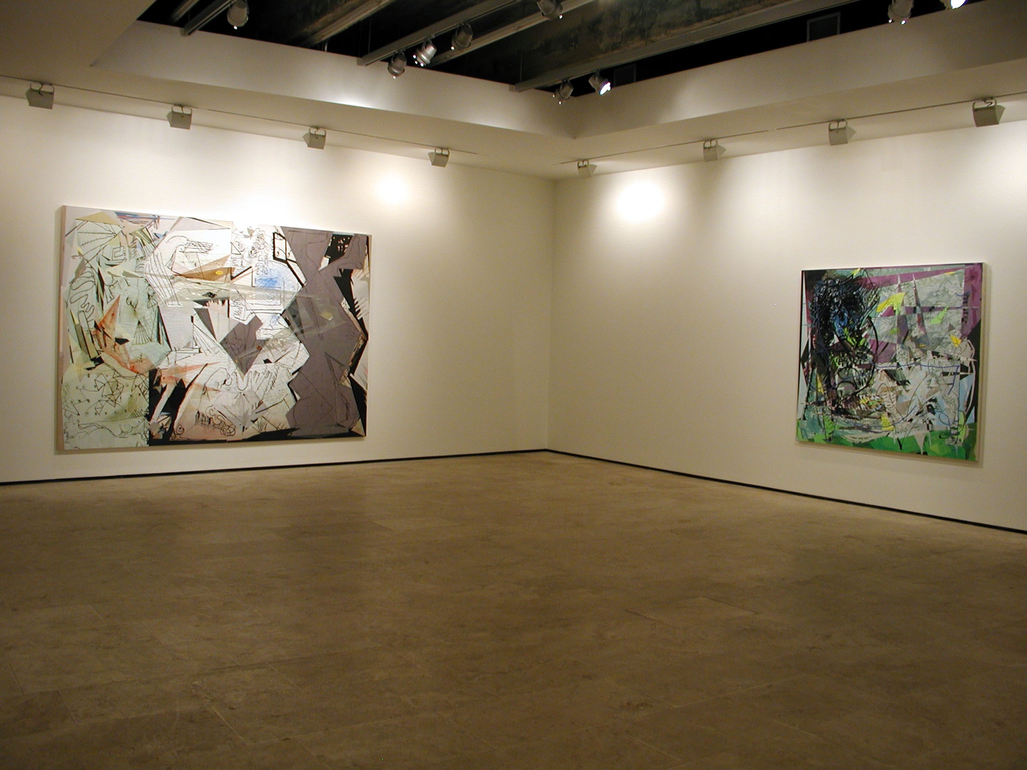 Installation view of Pedro Barbeito at Lehmann Maupin New York