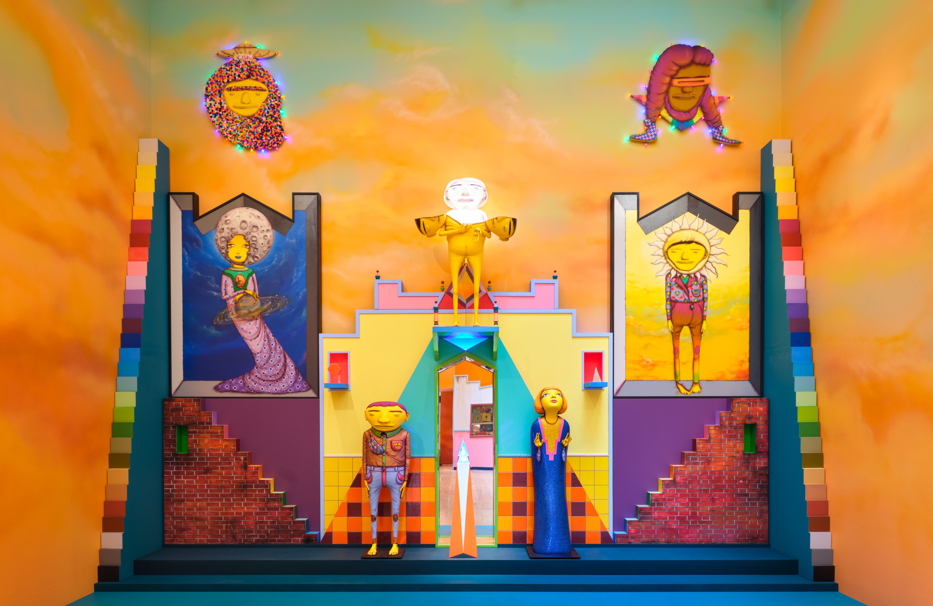 Installation view of OSGEMEOS at Lehmann Maupin New York