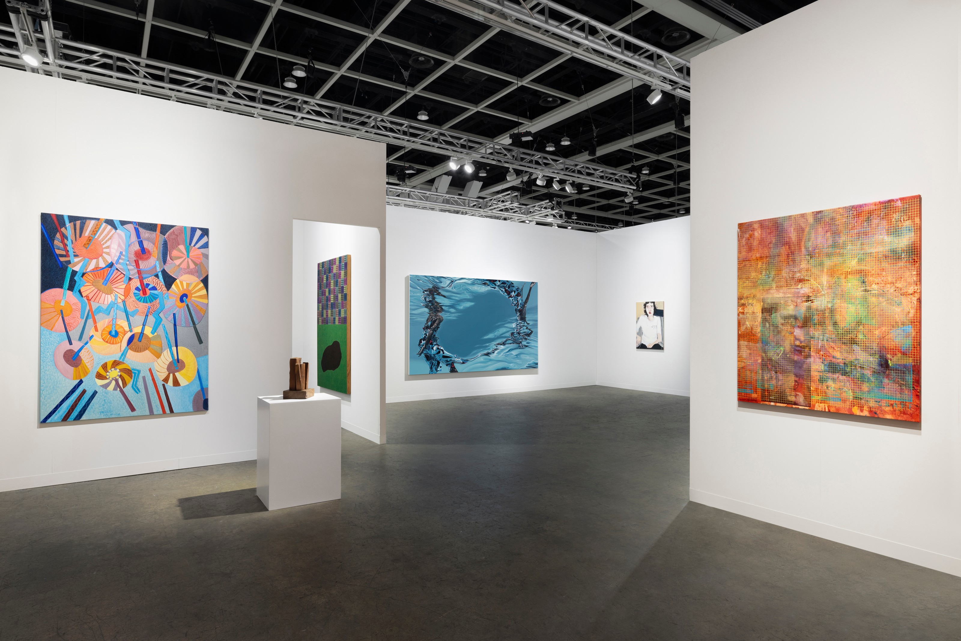 Installation view of Lehmann Maupin, Booth 1C22 at Art Basel Hong Kong