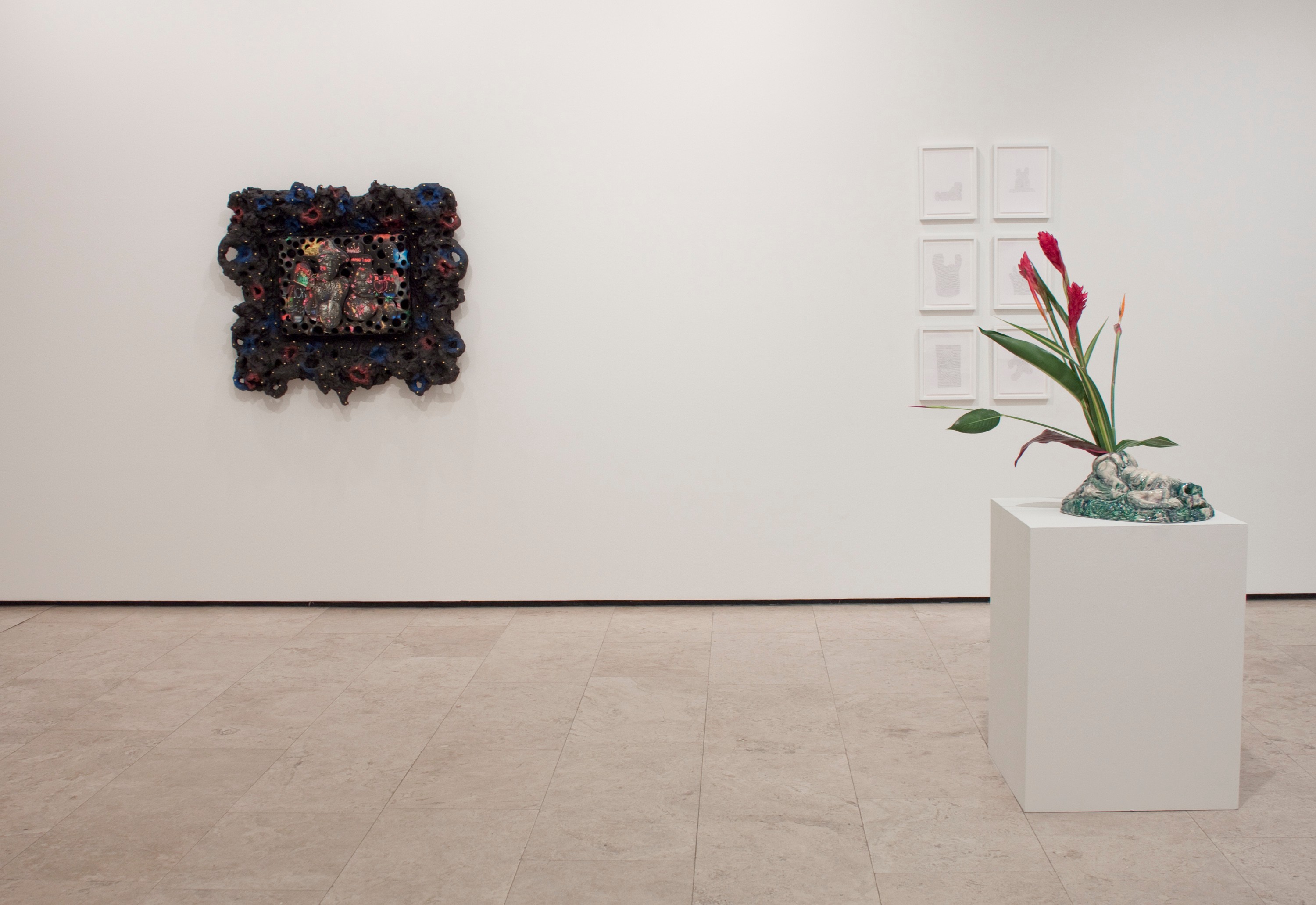 Installation view of Law of the Jungle at Lehmann Maupin New York