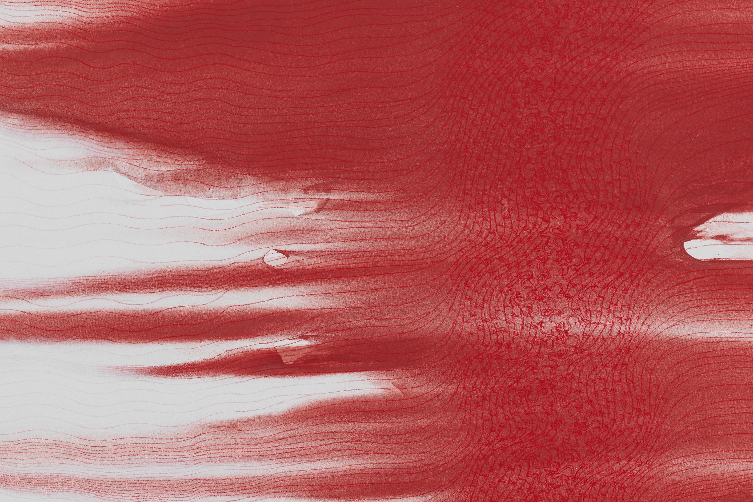 Detail of painting by Shirazeh Houshiary