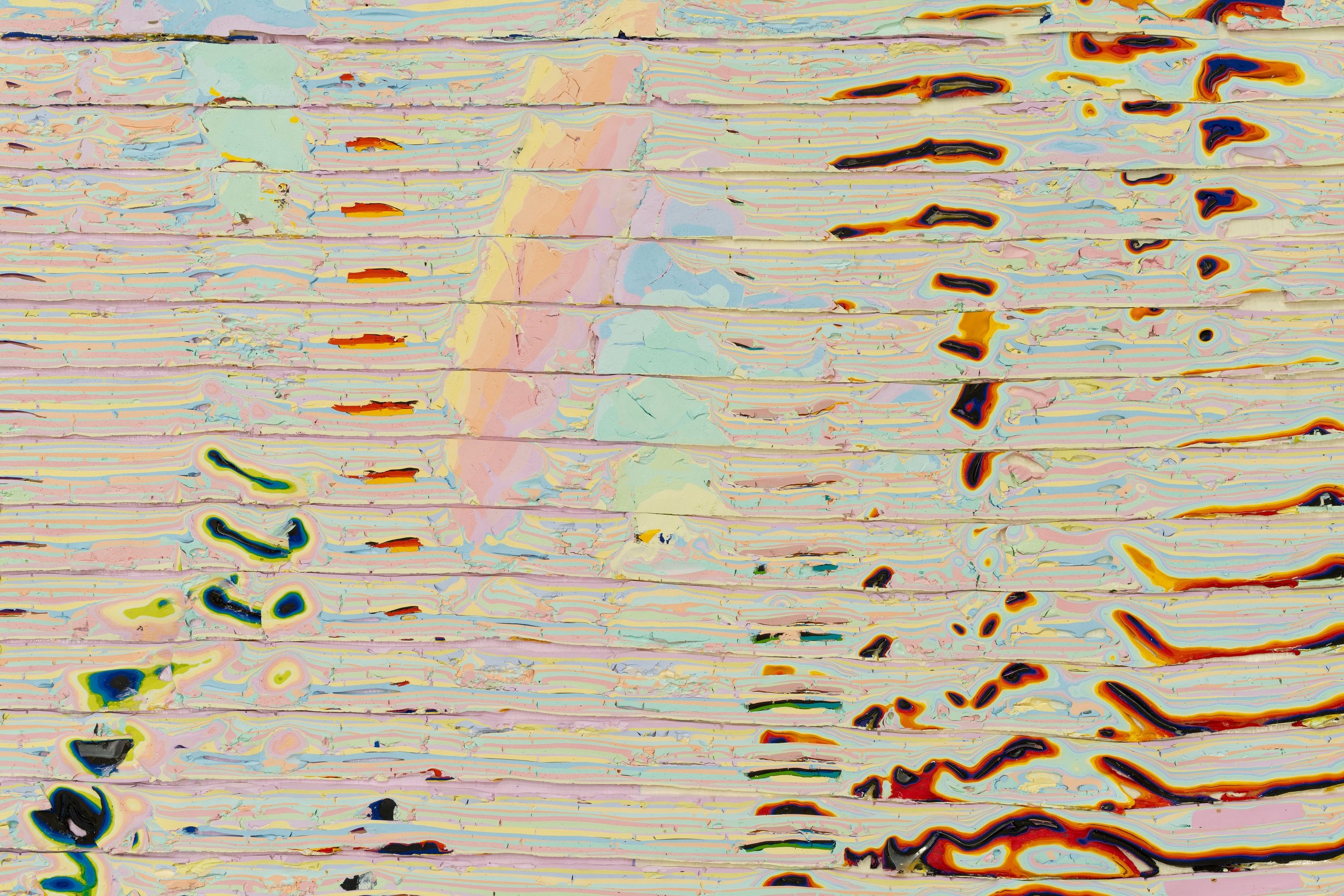 Detail of painting by Loriel Beltrán