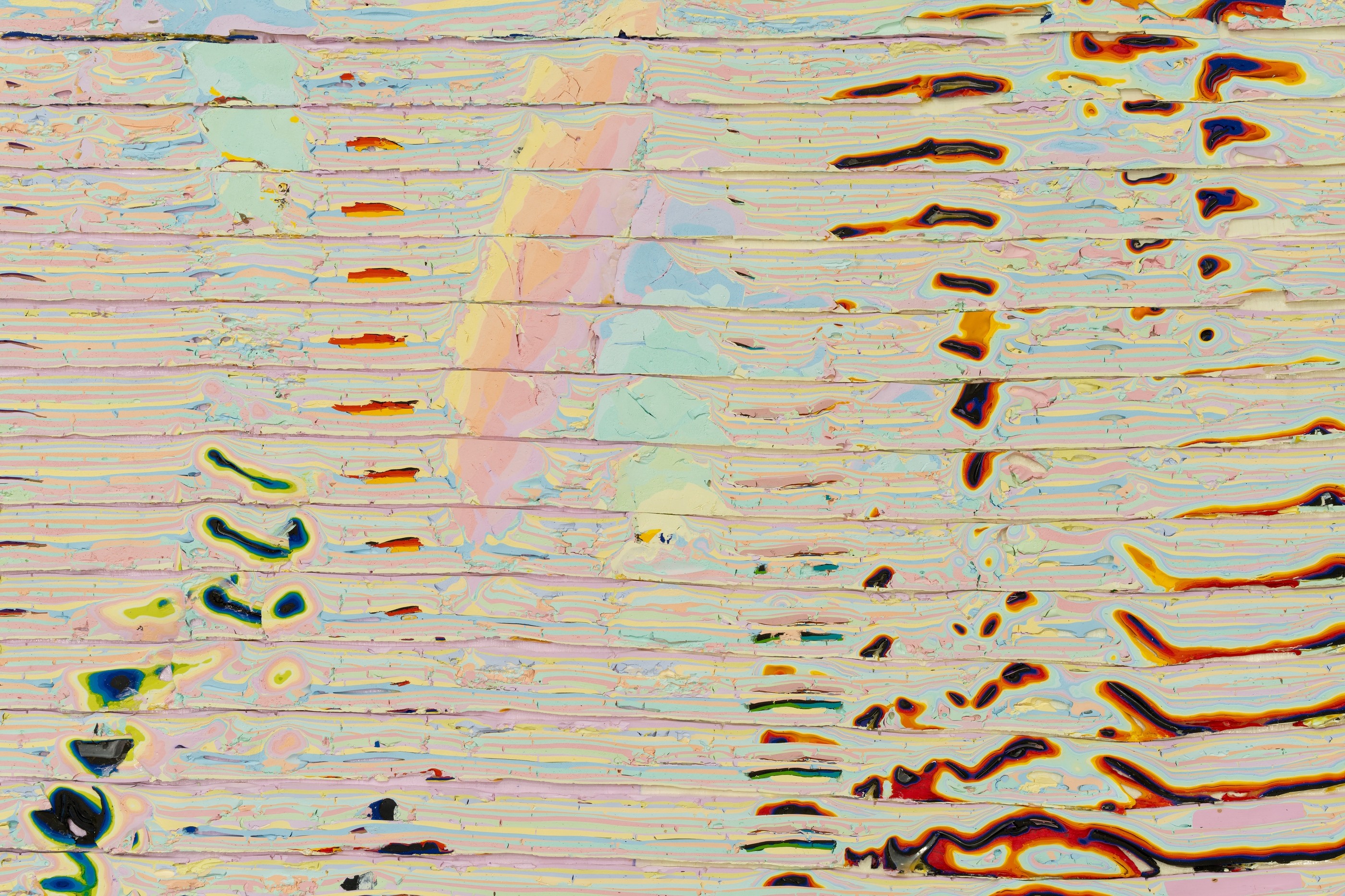 Detail of painting by Loriel Beltrán