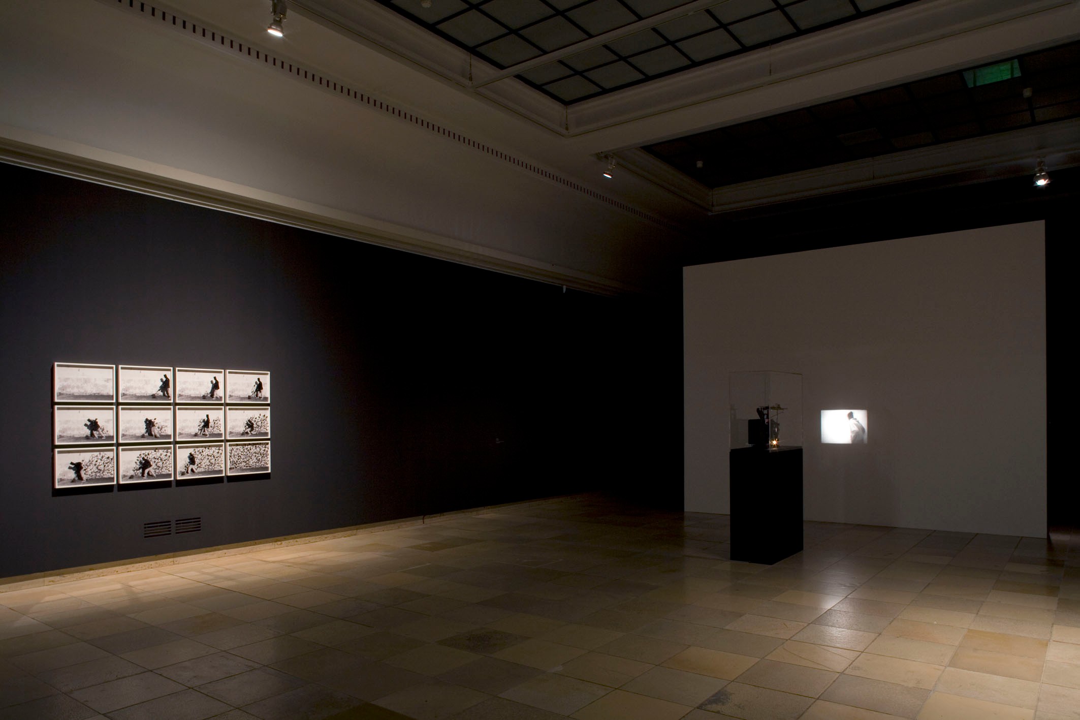 Installation view of Walk Off at Haus der Kunst
