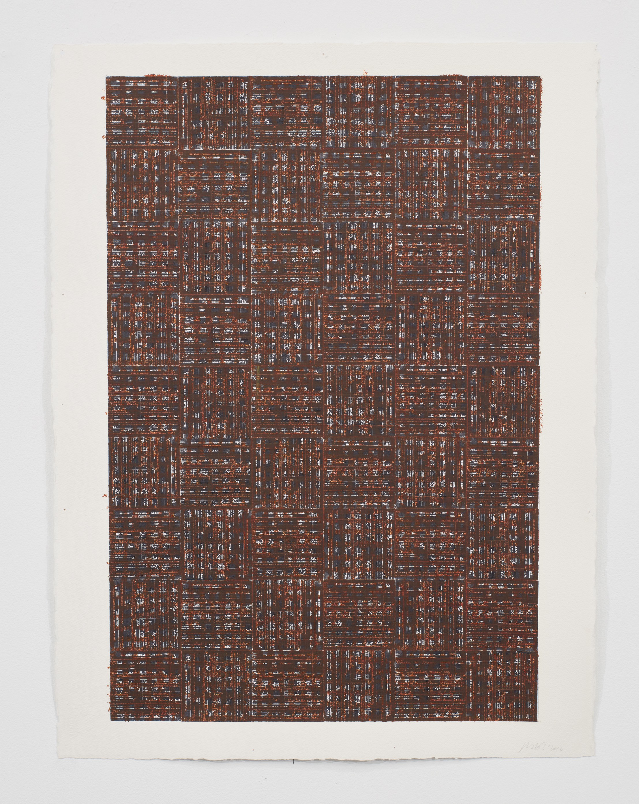 Work on paper by McArthur Binion