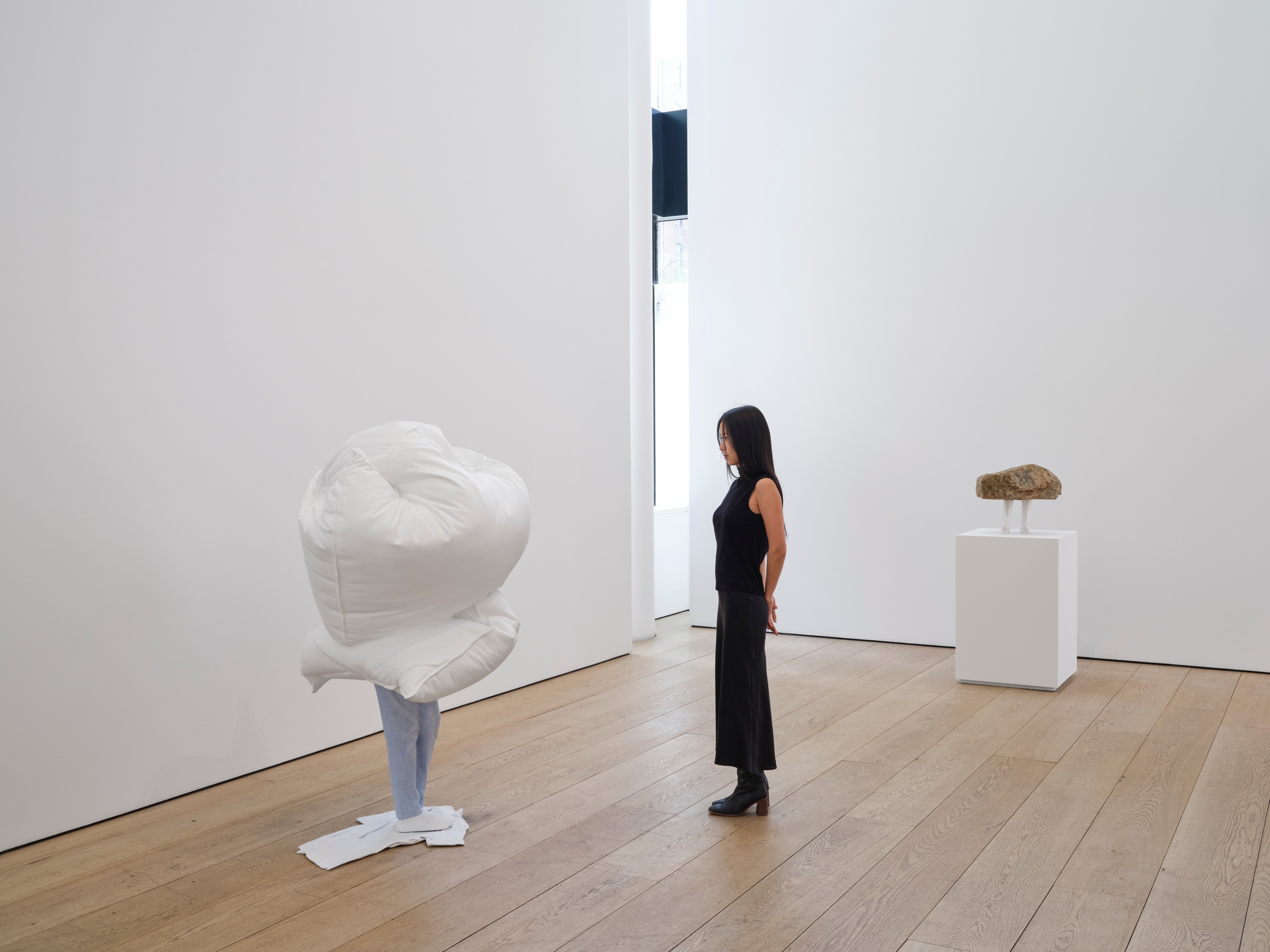 Installation view of Erwin Wurm at Lehmann Maupin New York
