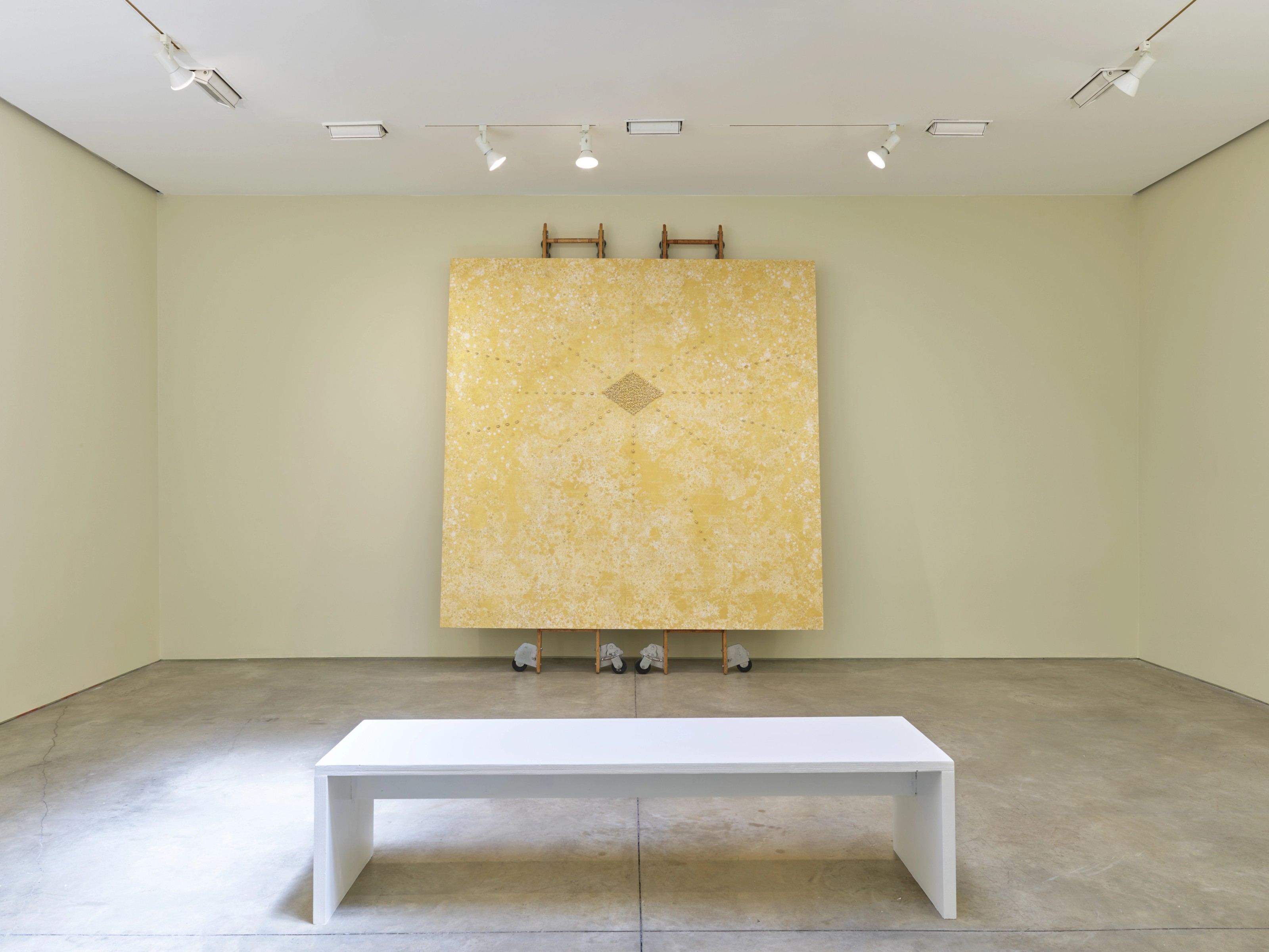 Installation view of Nari Ward at Lehmann Maupin New York