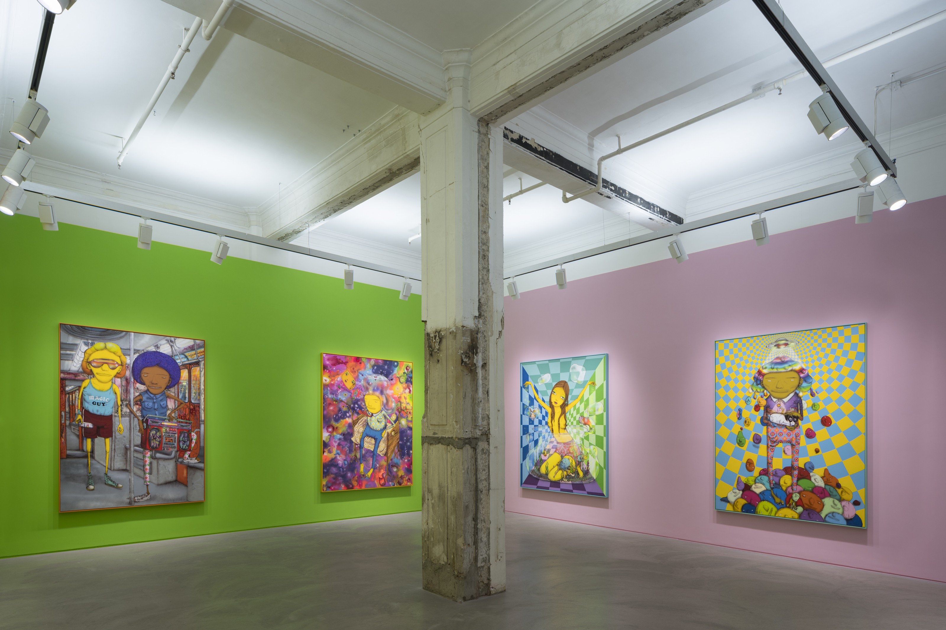 Installation view of OSGEMEOS at Lehmann Maupin Hong Kong