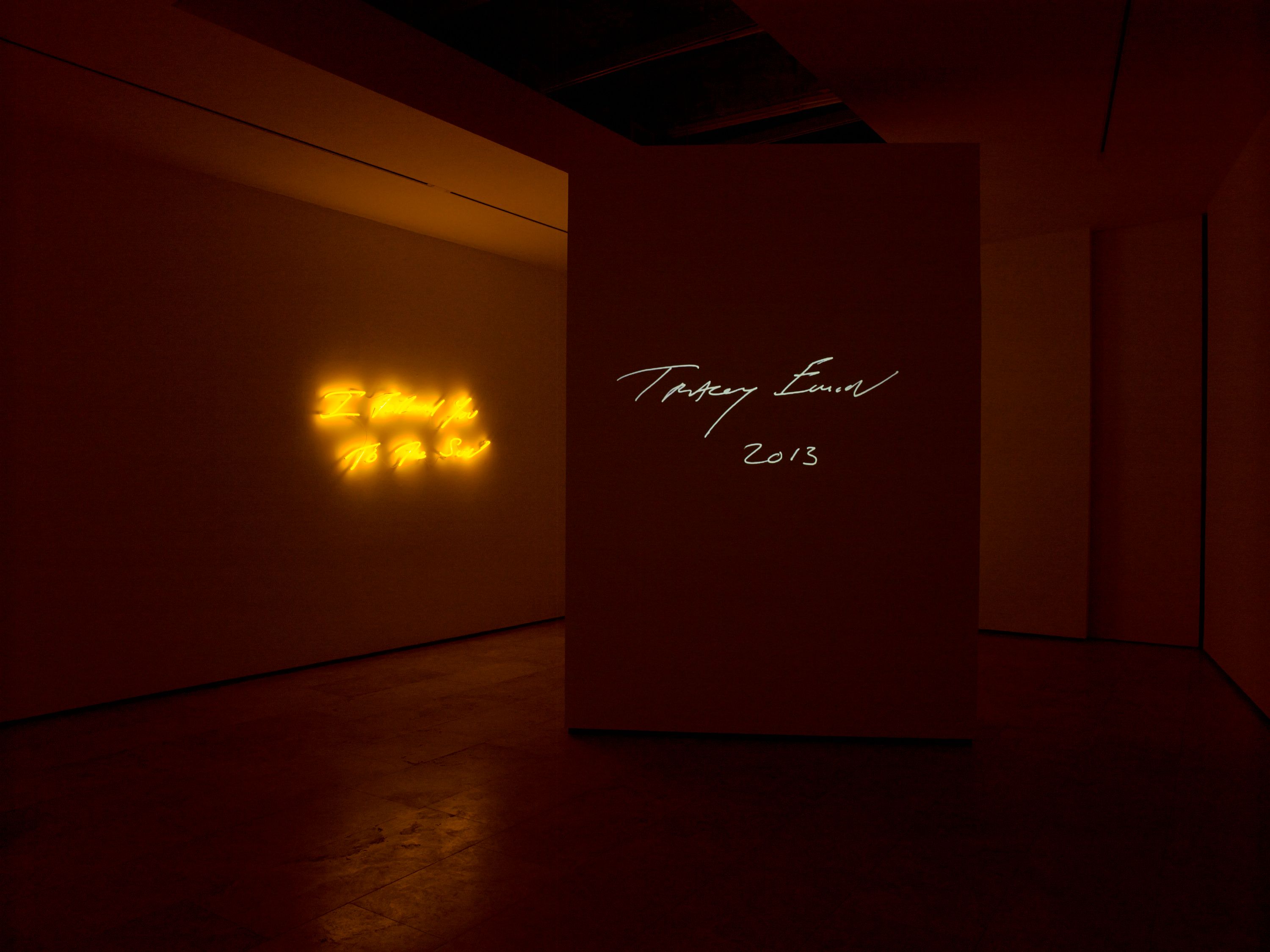 Installation view of I Followed You To The Sun at Lehmann Maupin New York
