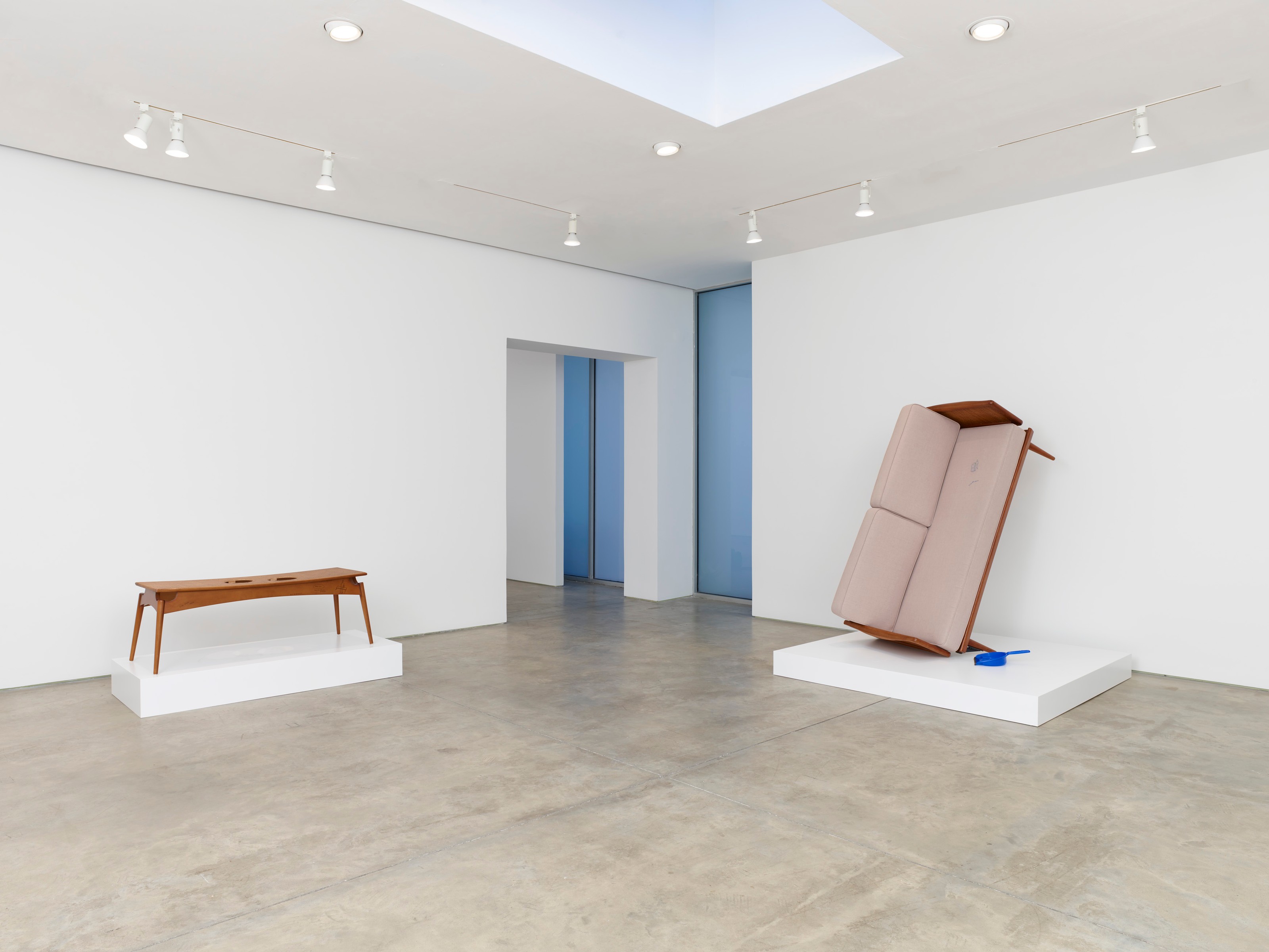 Installation view of Erwin Wurm at Lehmann Maupin New York