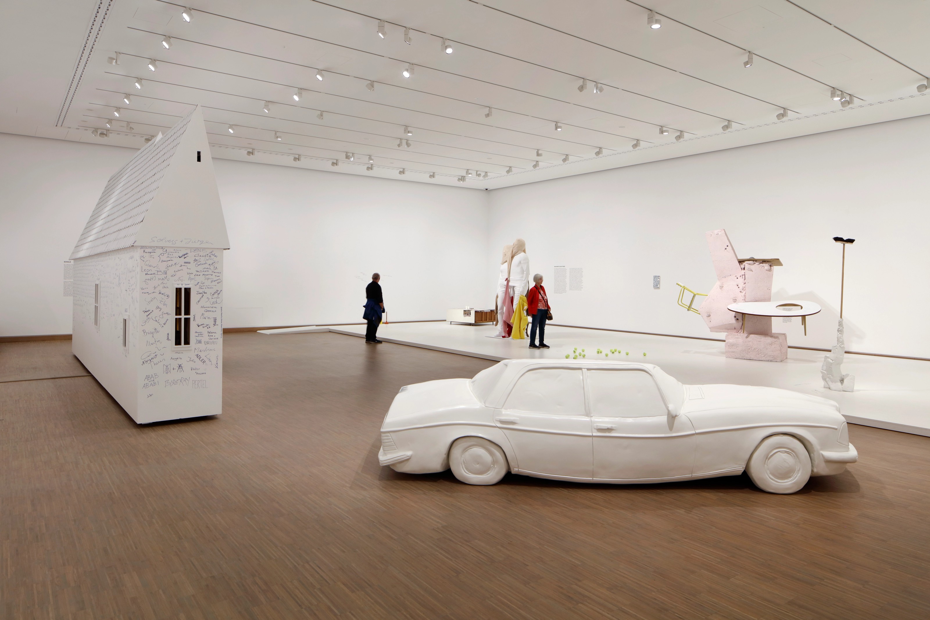 Installation view of Erwin Wurm at Albertina Modern