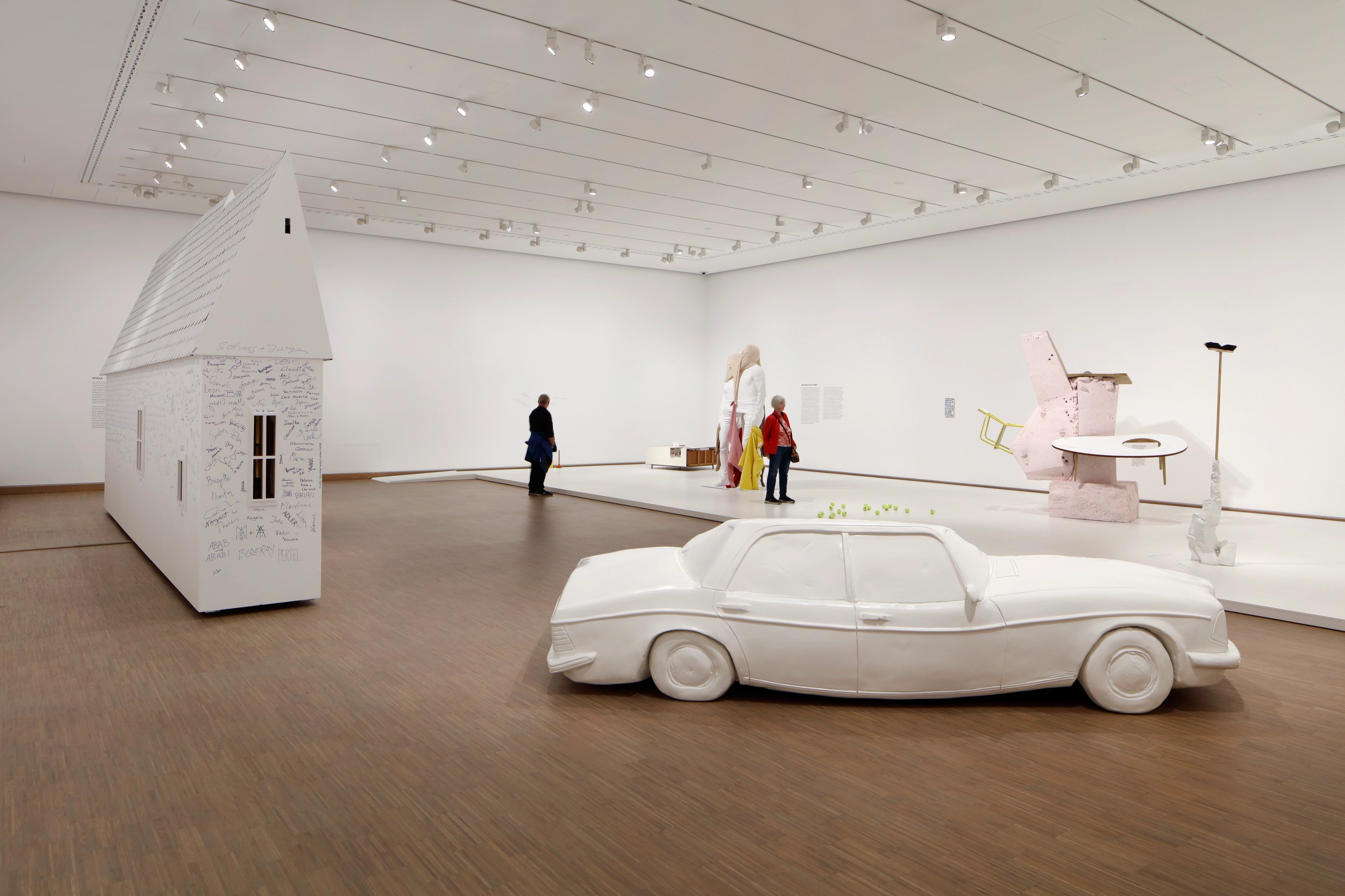 Installation view of Erwin Wurm at Albertina Modern