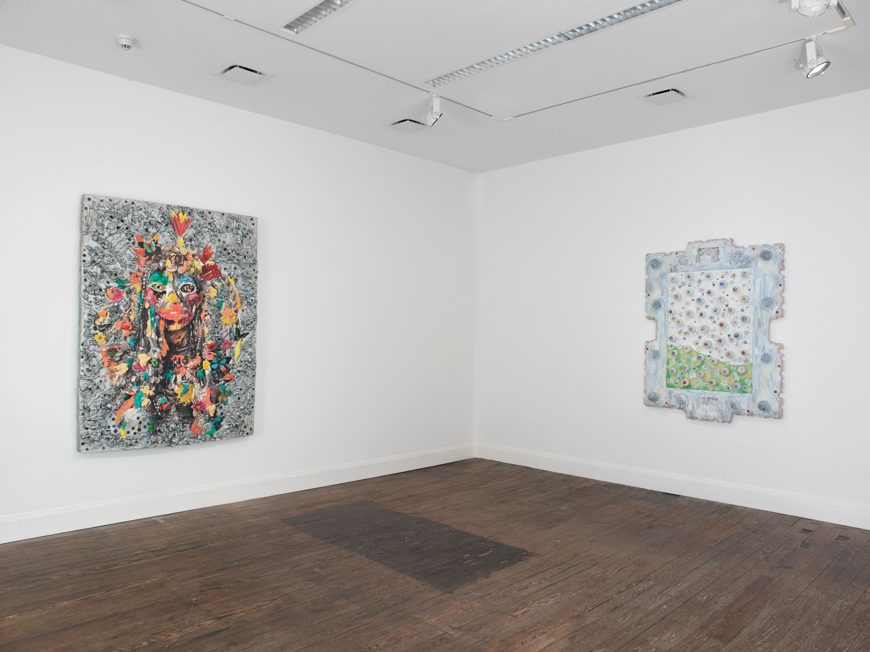 Installation view of  Mitochondrial Eve/Viral Mother at Lehmann Maupin New York