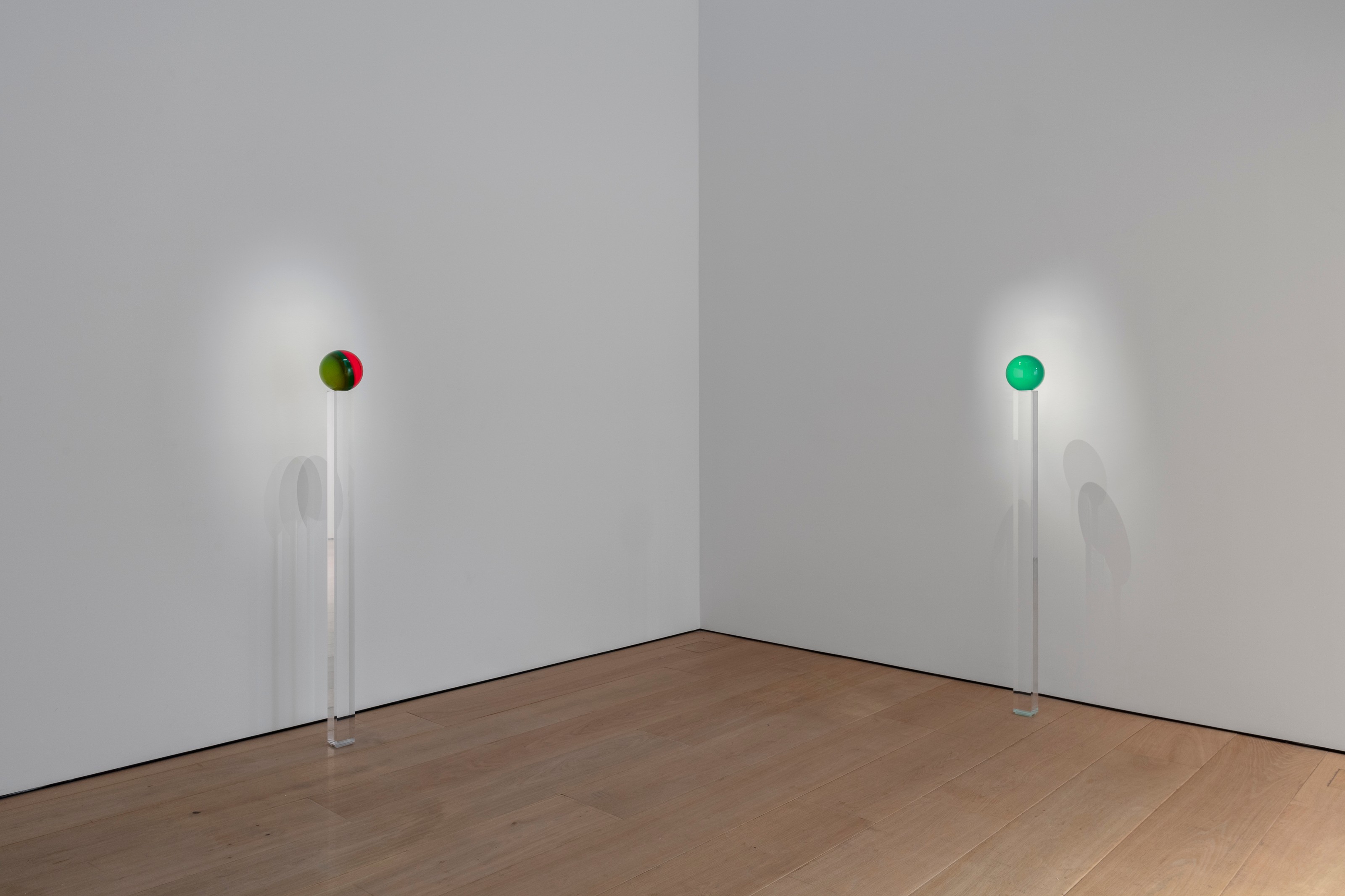 Installation view of Helen Pashgian at Lehmann Maupin New York