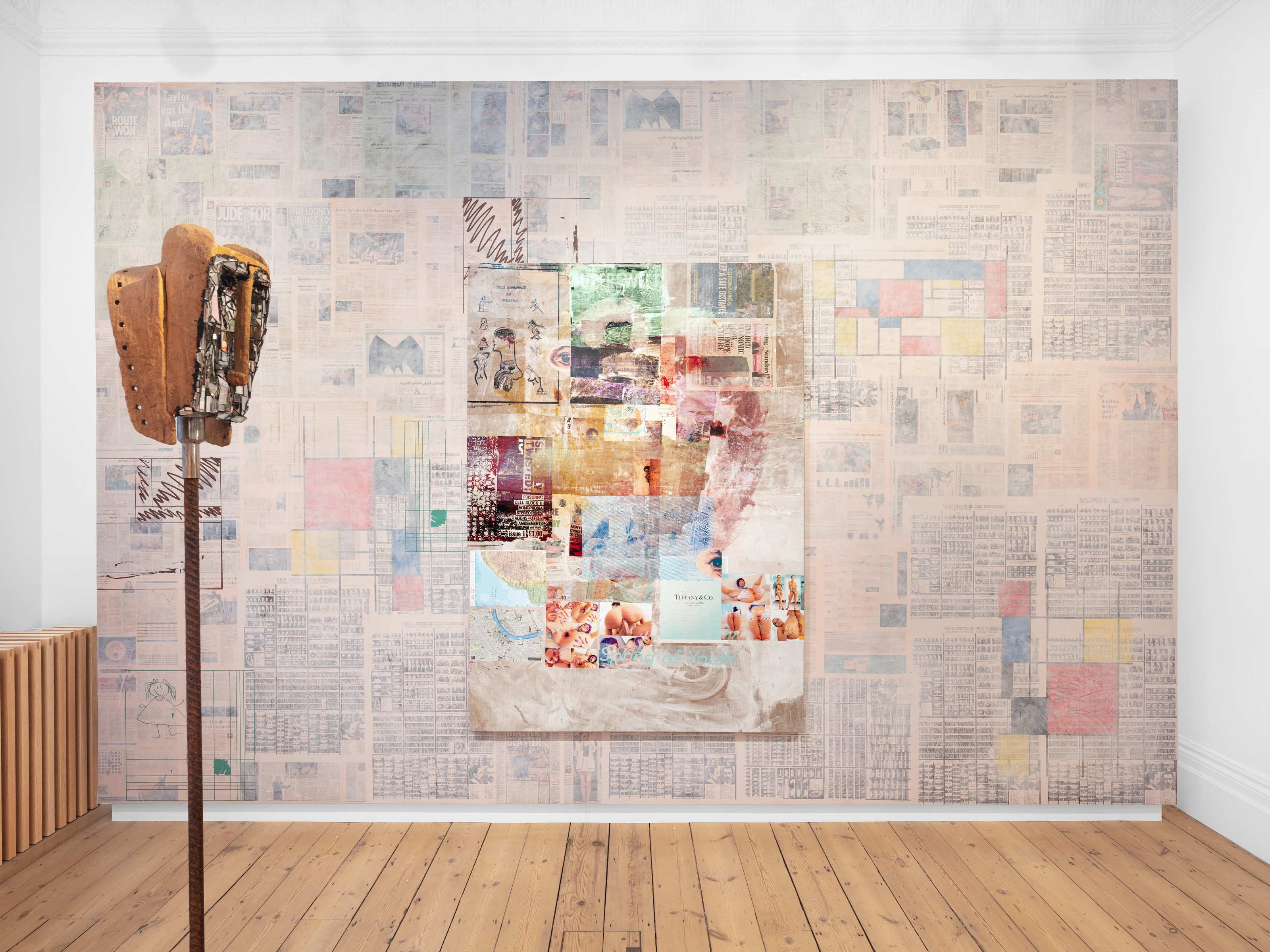Installation view of Disfigurations at Lehmann Maupin London