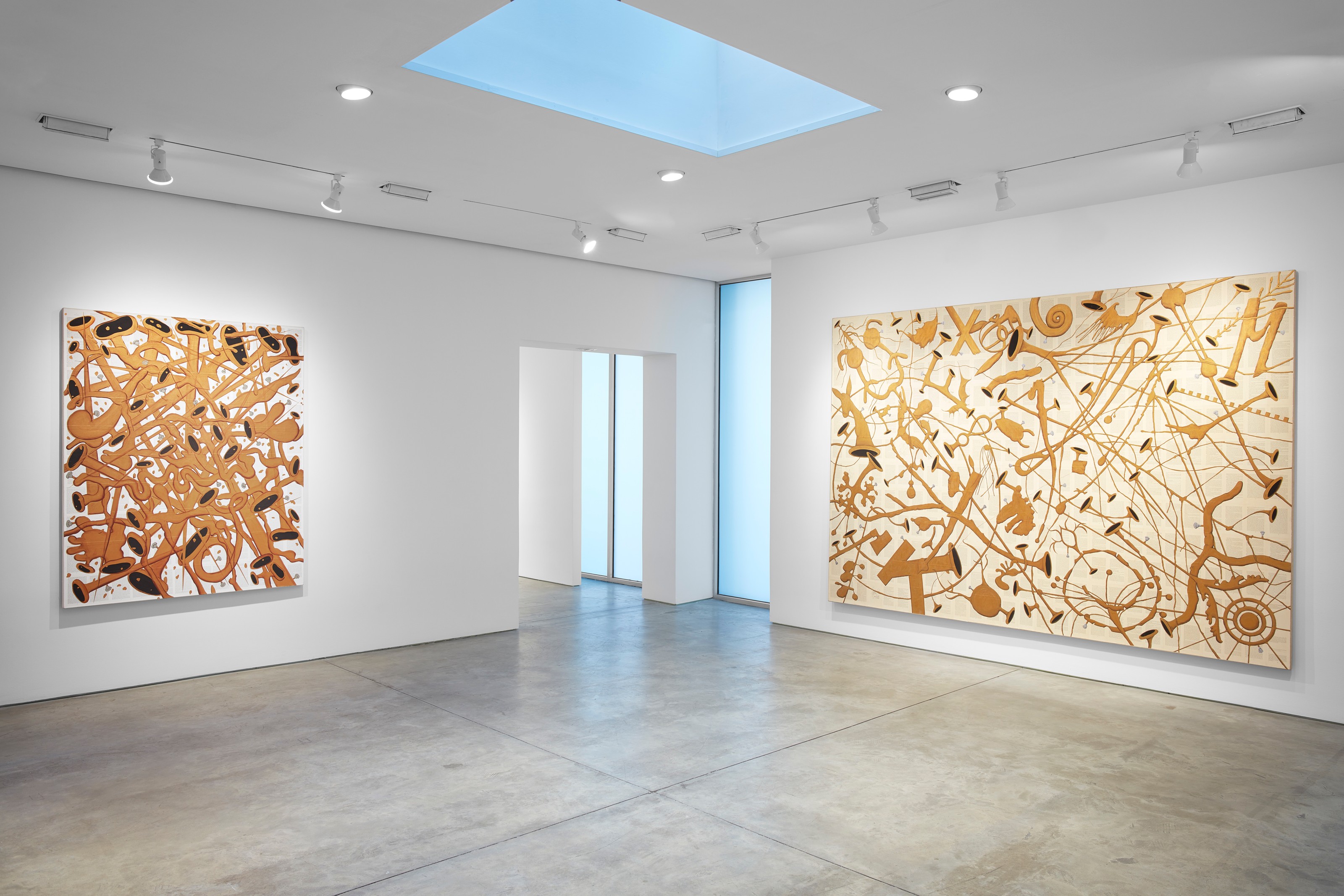 Installation view of Workshop at Lehmann Maupin New York