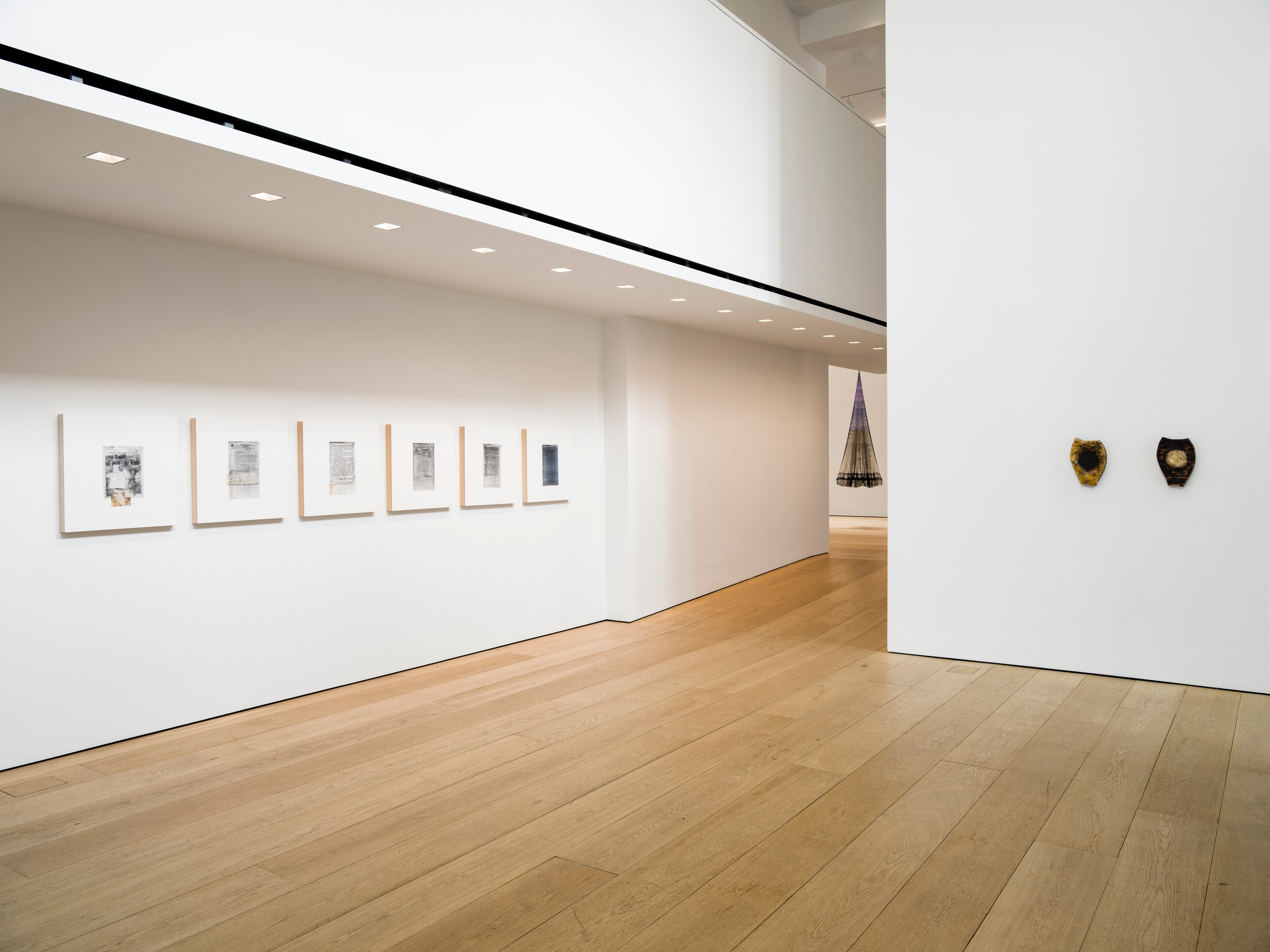 Installation view of Eyes of the Skin at Lehmann Maupin New York