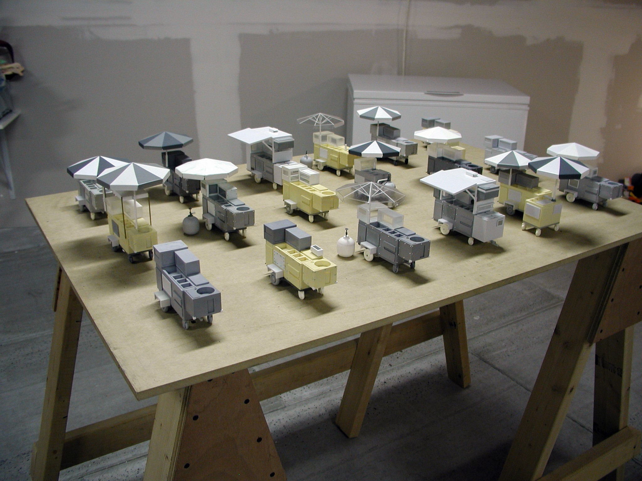Installation view of Some Exhaust at Lehmann Maupin New York