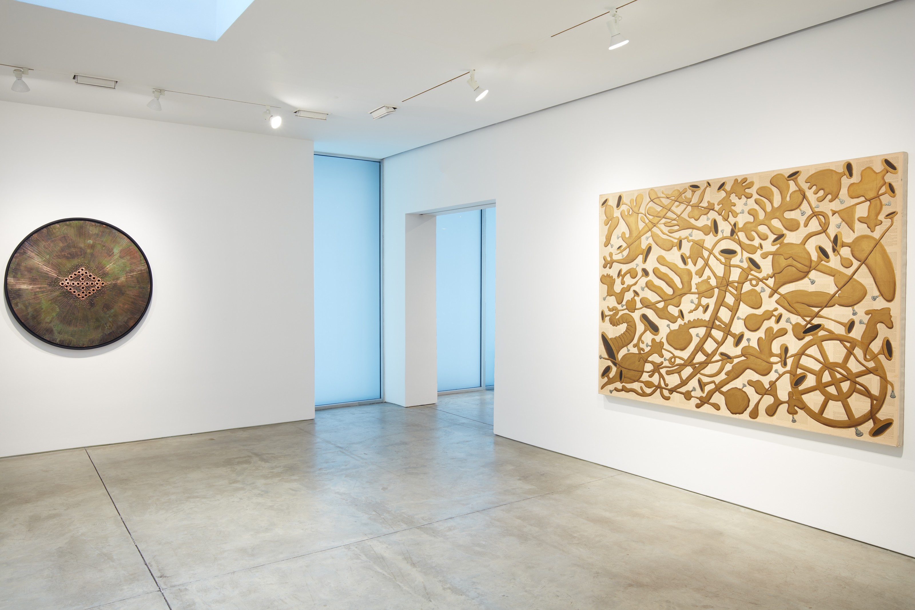 Installation view of American Landscape at Lehmann Maupin New York